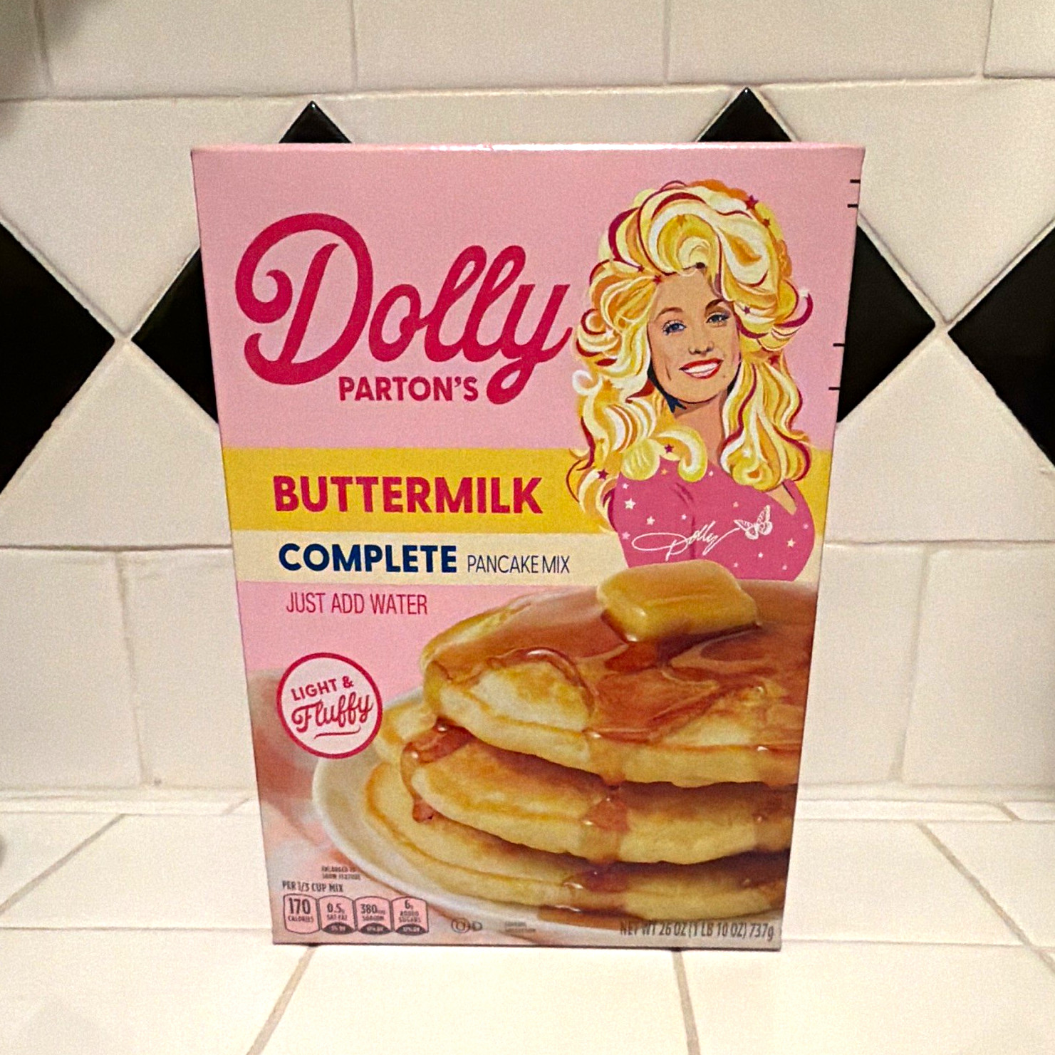 Dolly Parton's Complete Buttermilk Pancake Mix Just Add Water 26 oz Dolly Parton's Complete Buttermilk Pancake Mix Just Add Water 26 oz