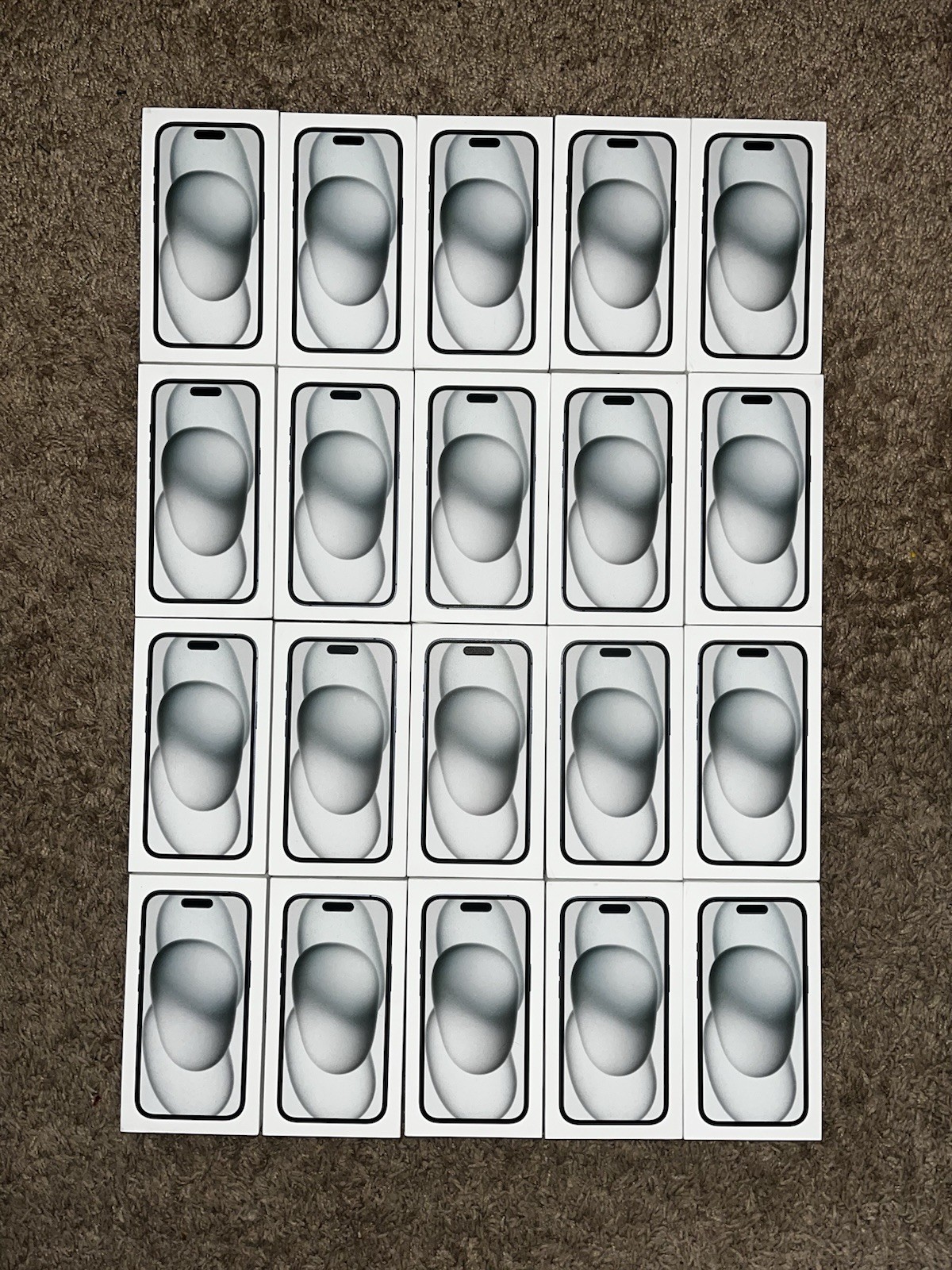 LOT of 20 - Empty Apple iPhone 15 Retail Boxes - NO PHONE INCLUDED- Original Box