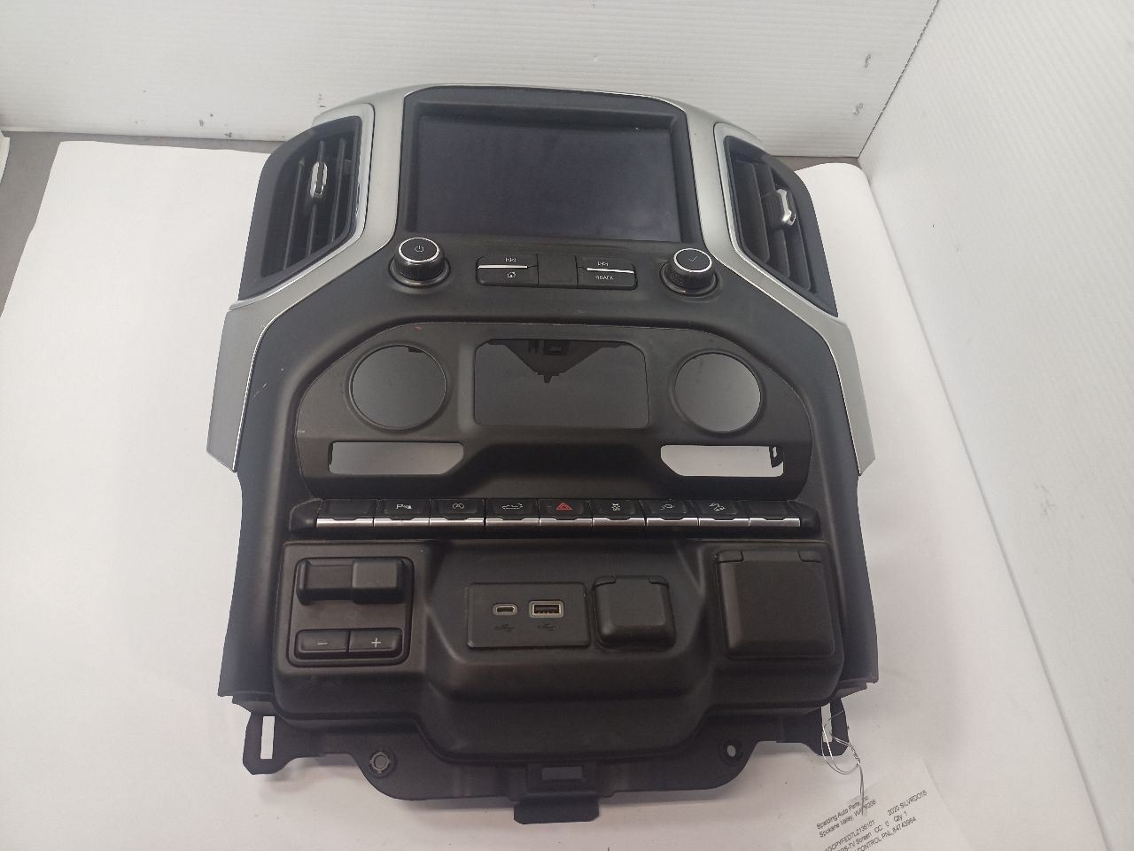 Display Screen w/Control Panel from 2020 Chevrolet Silverado 1500 12491236