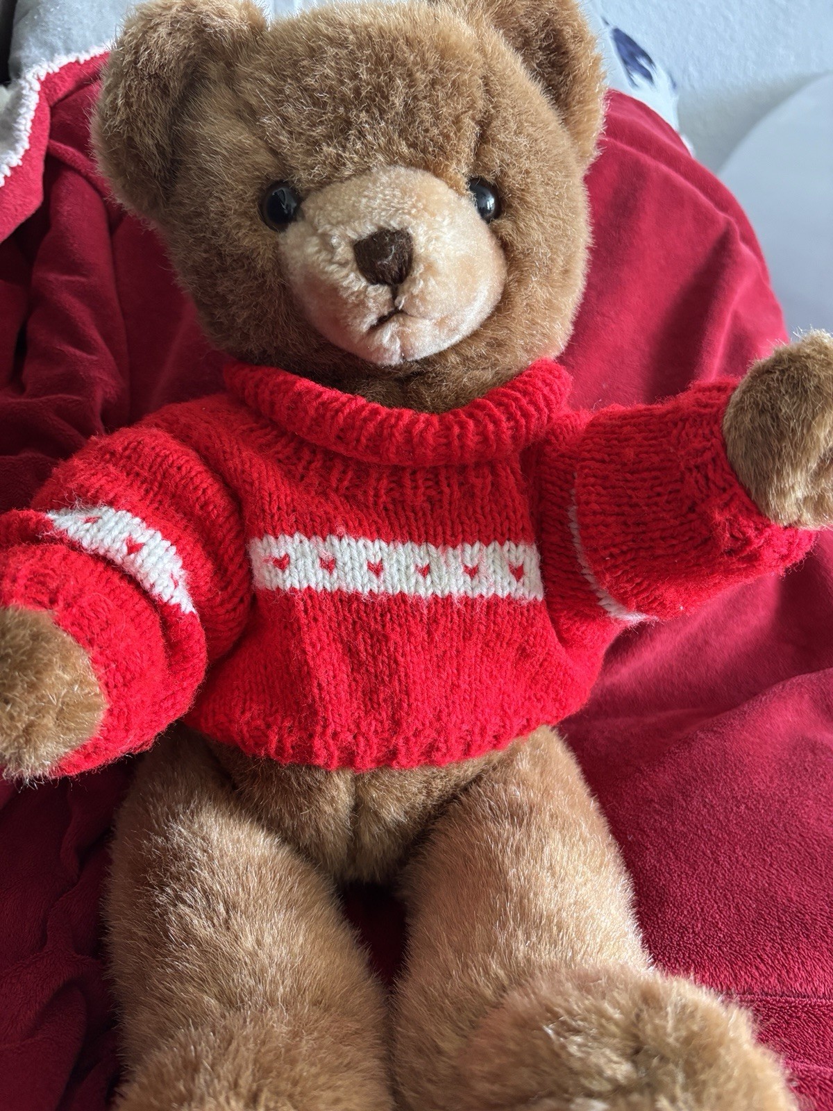 VTG 1984 Teddy Bear 17” Schmid Gordon Fraser Working Music Box Fully Jointed VTG 1984 Teddy Bear 17” Schmid Gordon Fraser Working Music Box Fully Jointed