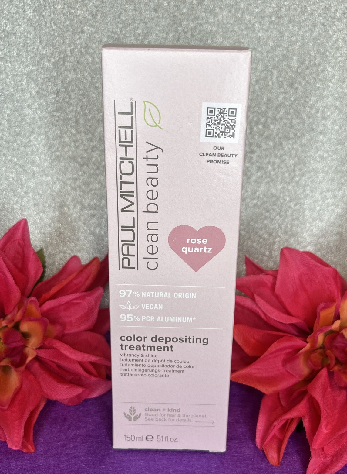 Paul Mitchell Clean Beauty Rose Quartz Hair Color Depositing Treatment 97% Nat Paul Mitchell Clean Beauty Rose Quartz Hair Color Depositing Treatment 97% Nat