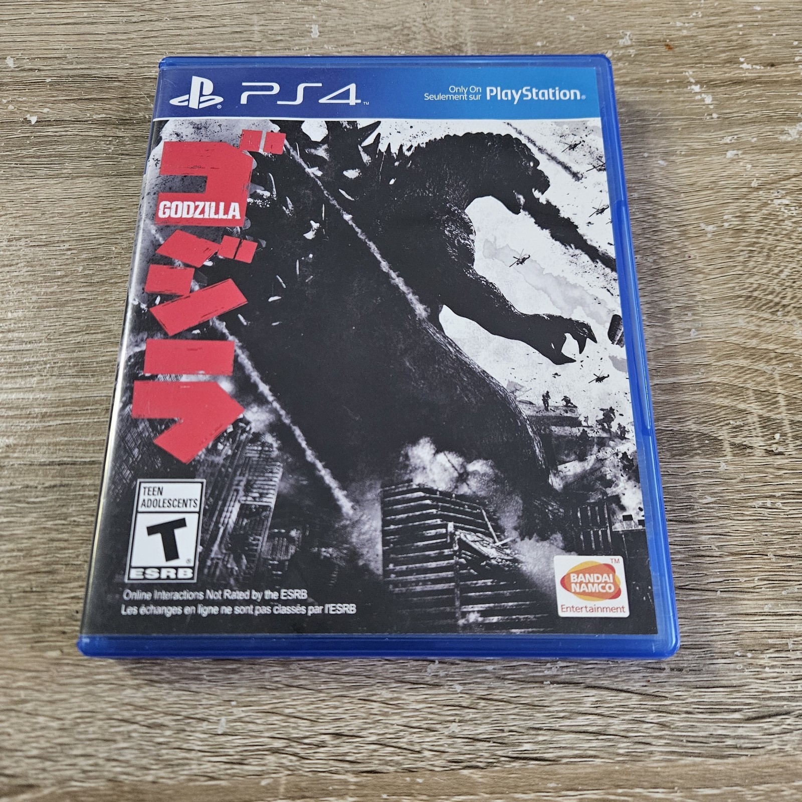 ***NO GAME*** Godzilla PS4 (CASE AND ARTWORK ONLY) BANDAI NAMCO