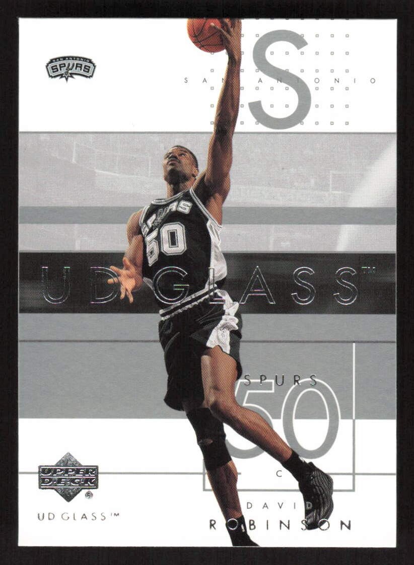 2002-03 UD Glass David Robinson #77 San Antonio Spurs