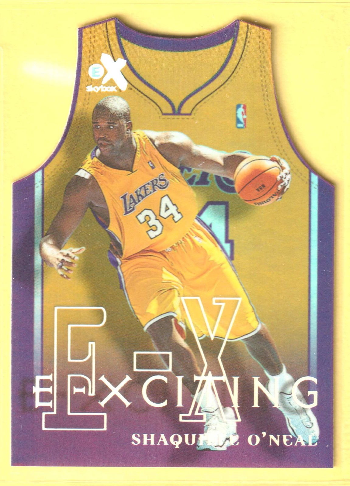 1999-00 SkyBox E-X #5XCT SHAQUILLE O\'NEAL E-Xciting Los Angeles Lakers
