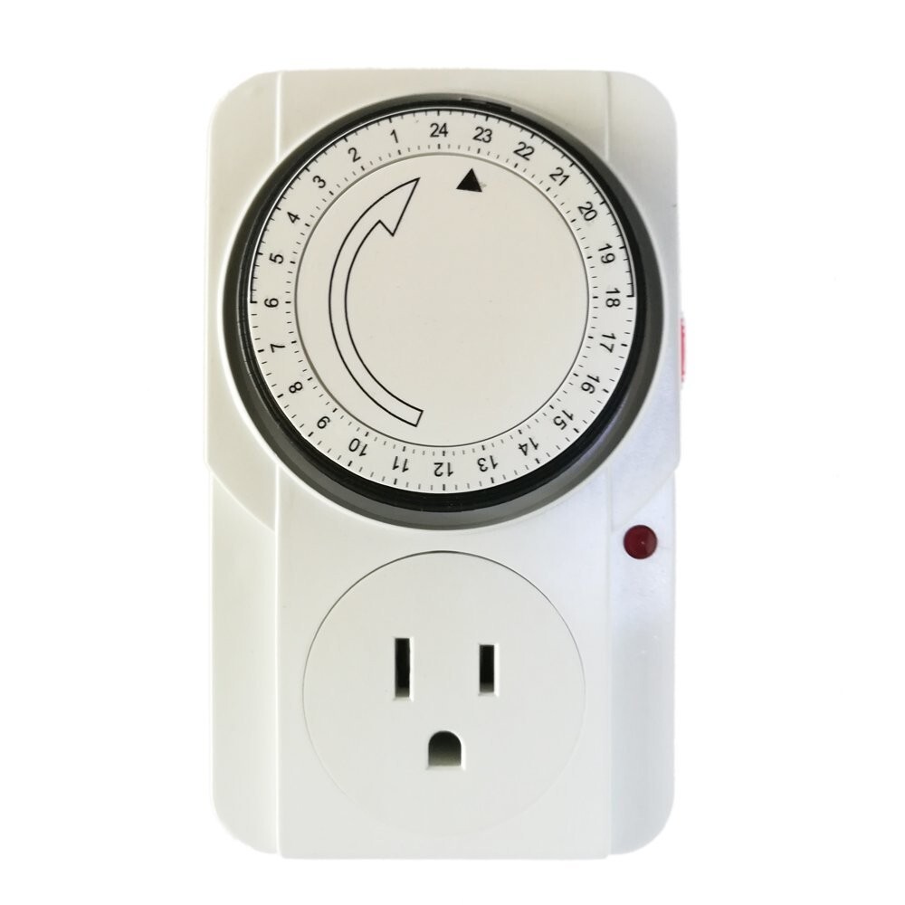 120v Analog Timer Single Outlet 24 Hour Grounded Lamp Grow light Quality UL 120v Analog Timer Single Outlet 24 Hour Grounded Lamp Grow light Quality UL