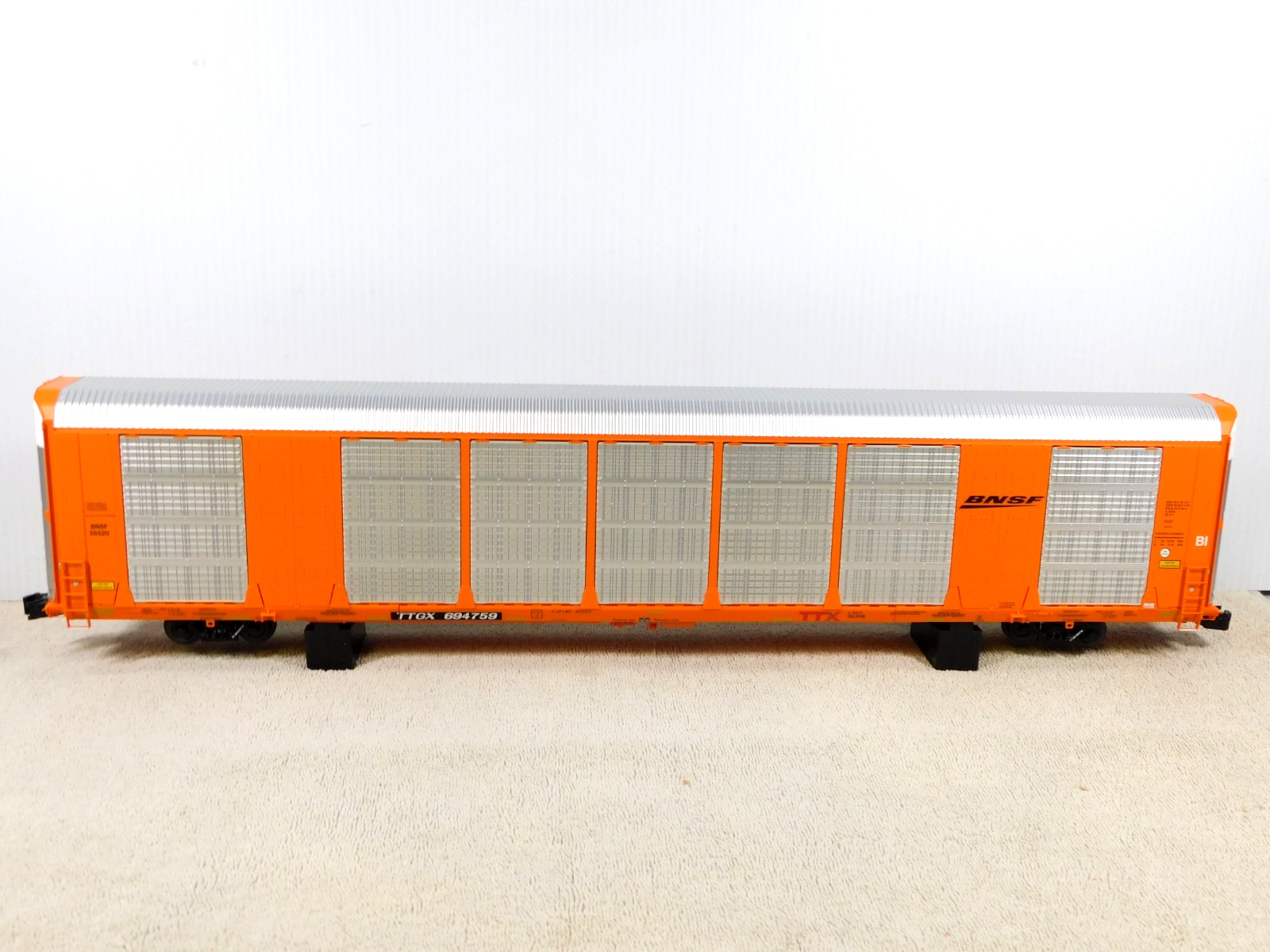 Atlas O Master 3001495 BNSF Black Wedge Gunderson Multi-MAX Auto Carrier #694759
