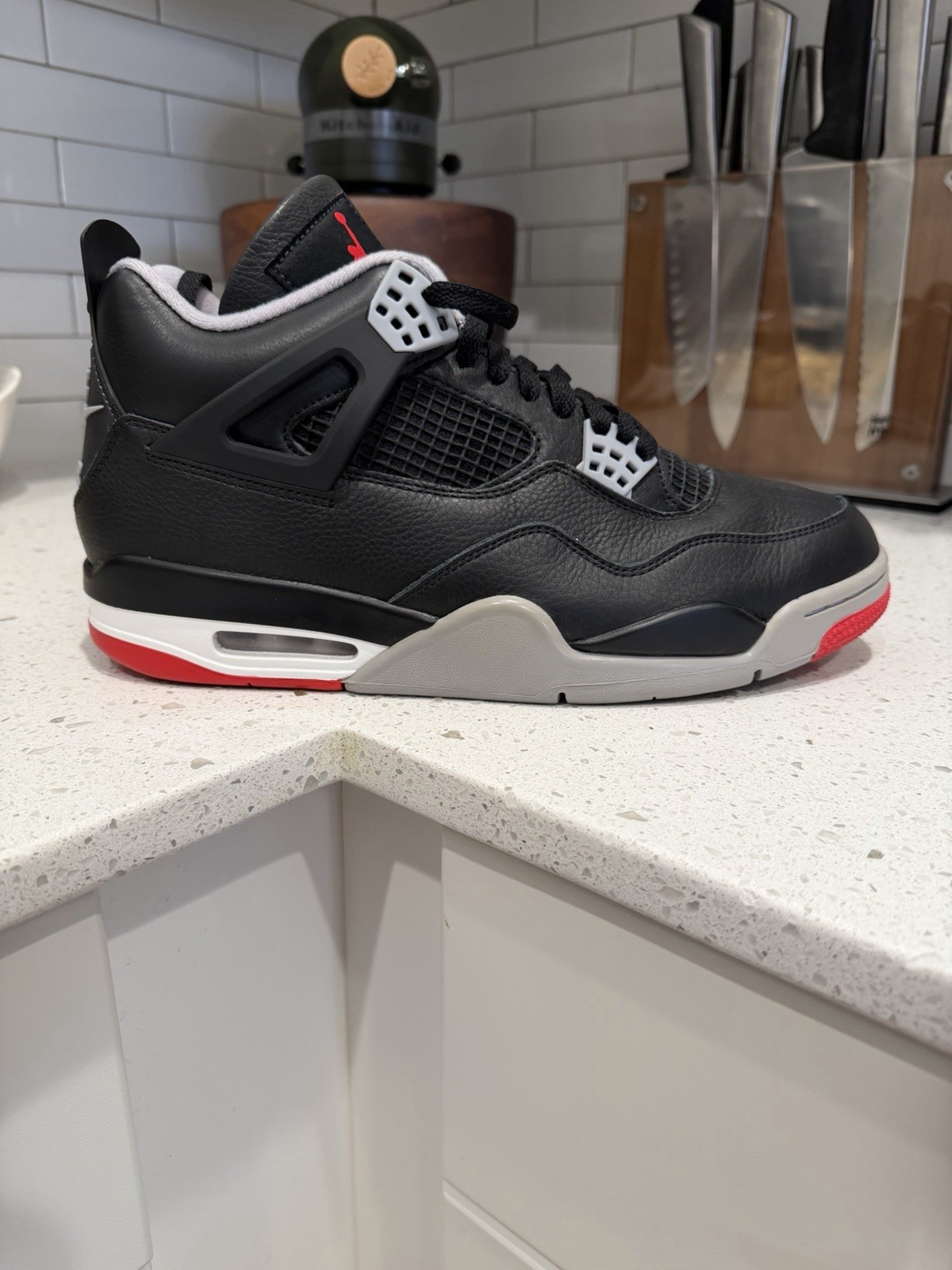 Nike Air Jordan 4 Men’s Retro OG Bred Reimagined - No Box - Worn 3 times