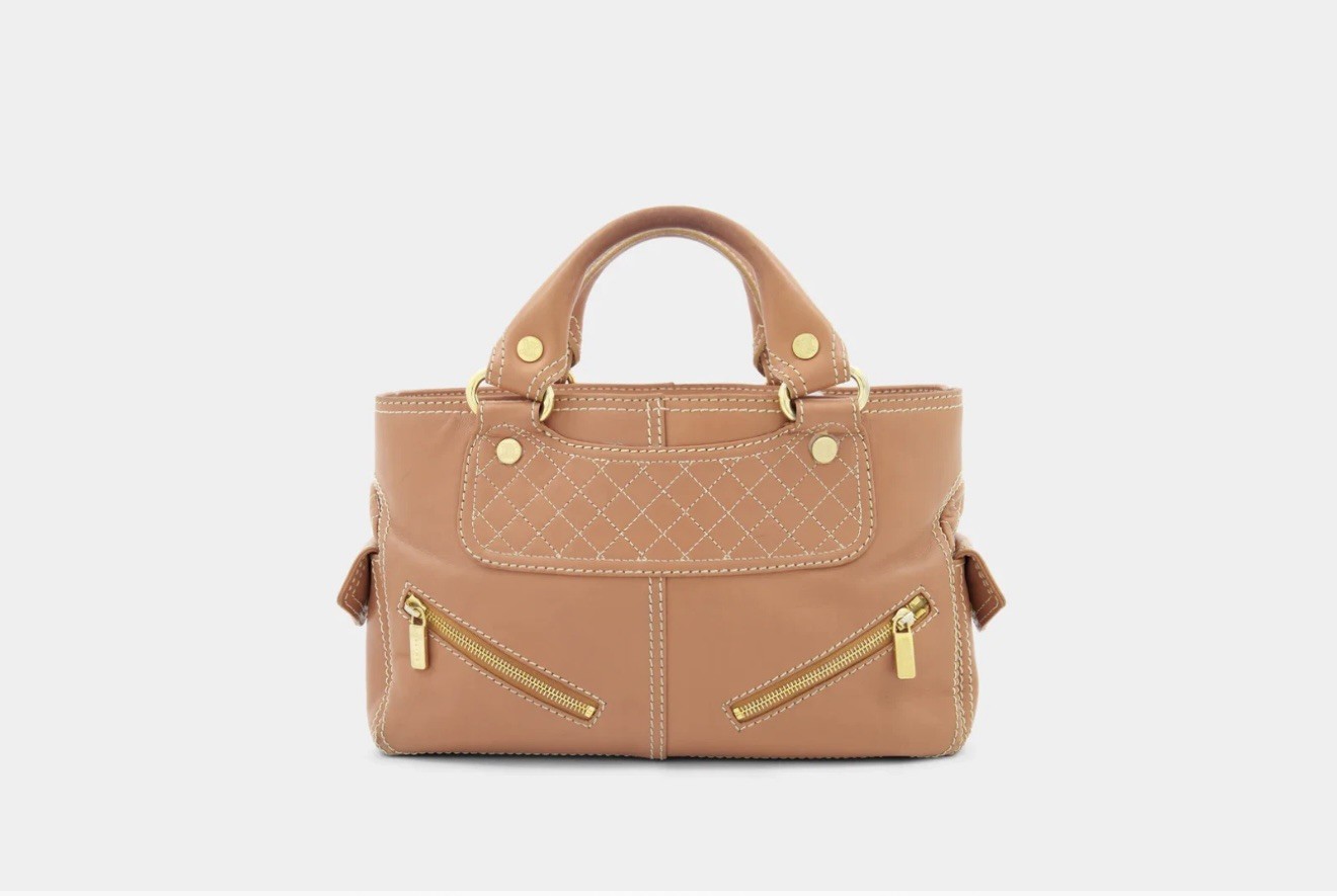 Celine Boogie Leather Tote – Brown