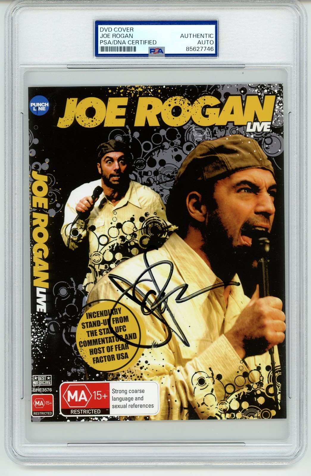 Joe Rogan ~ Signed Autographed Joe Rogan Live DVD Cover ~ PSA DNA Encased Joe Rogan ~ Signed Autographed Joe Rogan Live DVD Cover ~ PSA DNA Encased