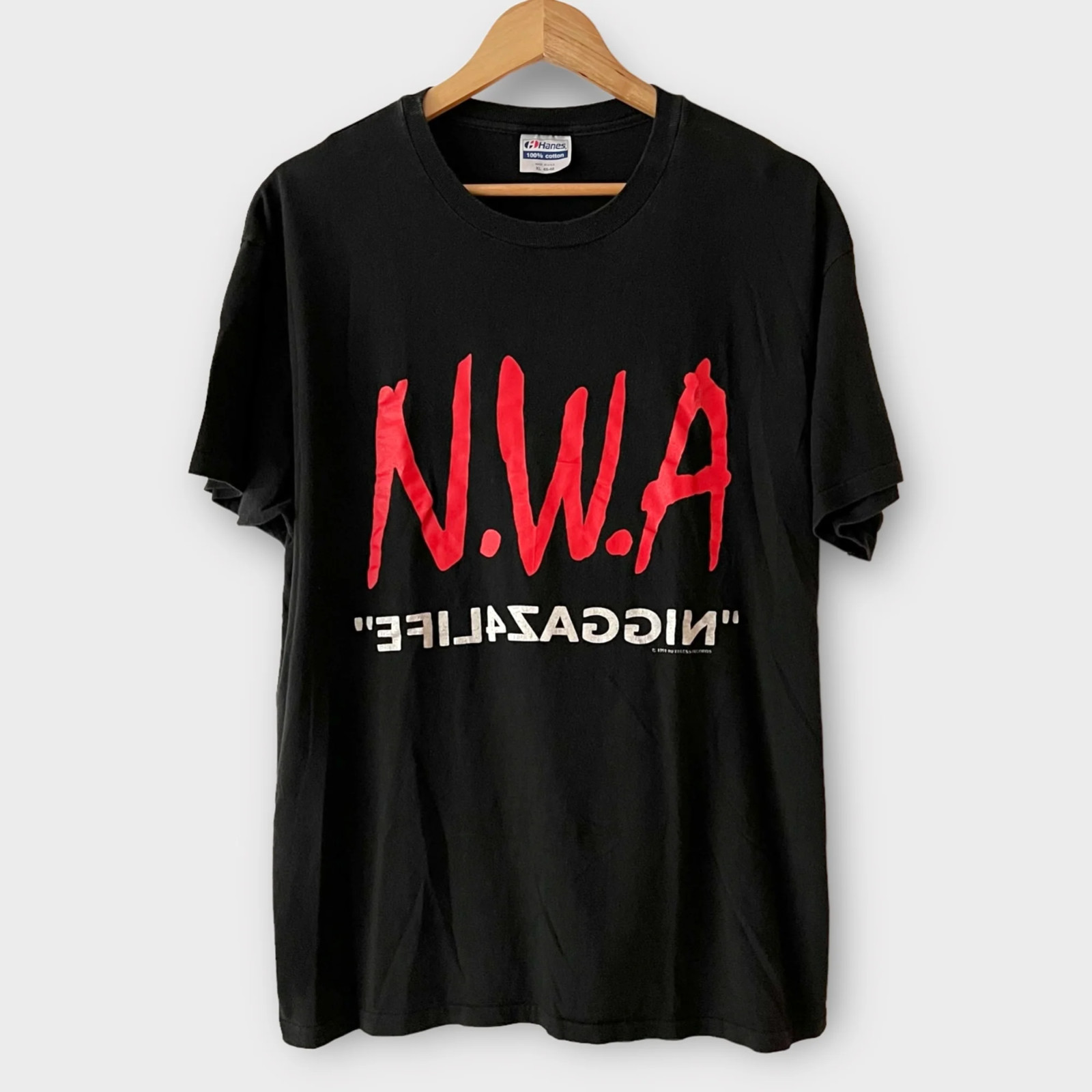 1991 N.W.A. Vintage Tour Band Rap Tee Shirt 90s 1990s Dr Dre, Eazy E, Ice Cube