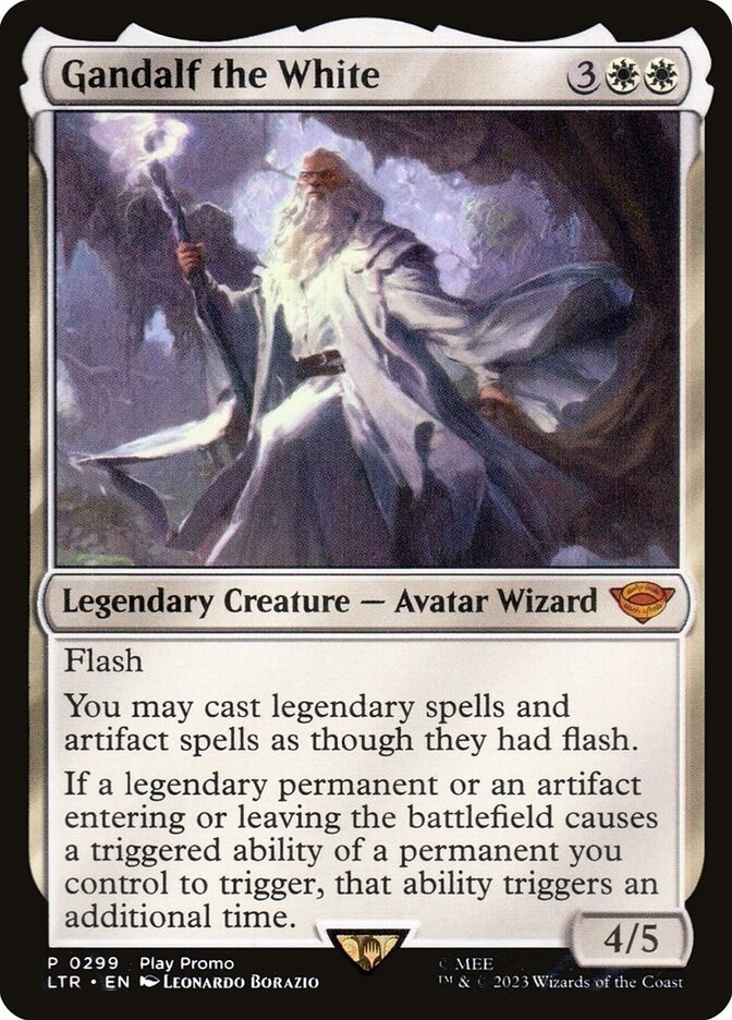 Gandalf the White Pro Tour Promos Regular The Lord of the Rings Playtest Card