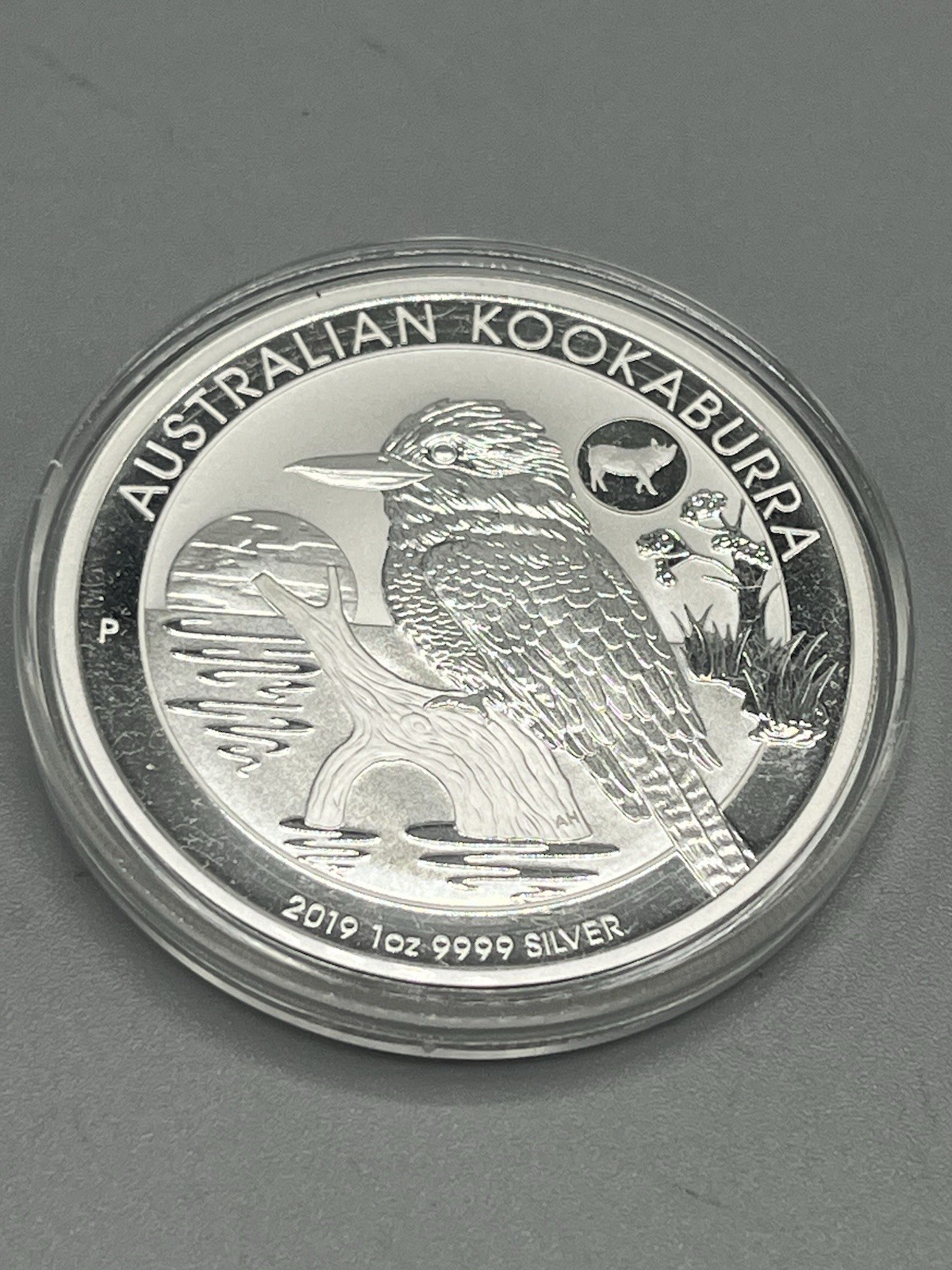 2019 $1 Australia Kookaburra 1 oz .9999 Fine Silver Coin -Perth Mint - Pig Privy