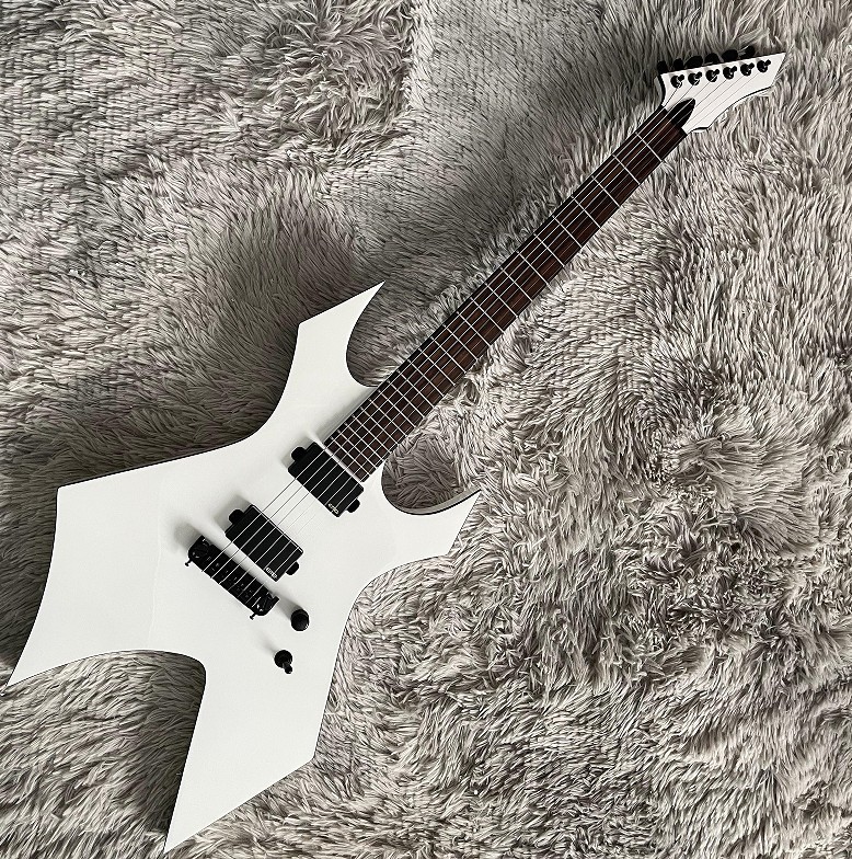 Custom Electric Guitar Mick Thomson White H-H Pickup rosewood fretboard guitar