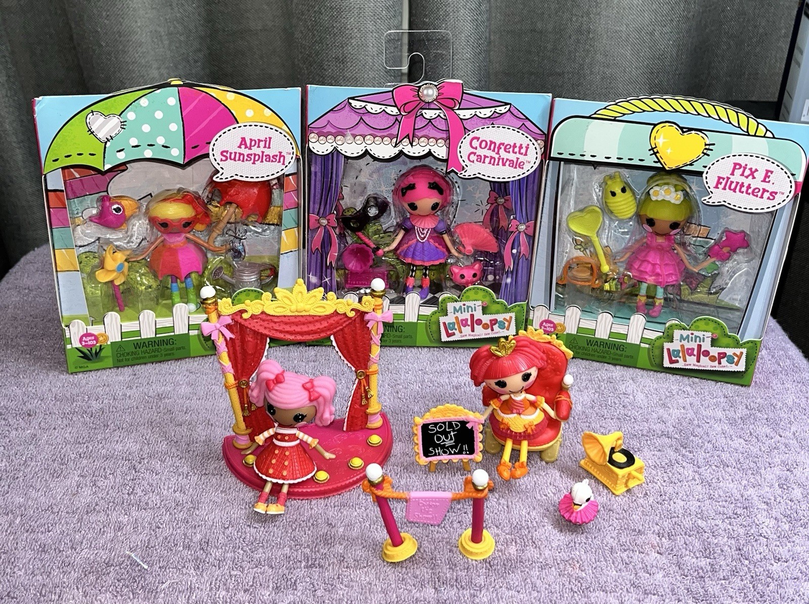Set/4 LALALOOPSY Mini Doll Play Sets 3 (NEW) & 2 Dolls Out of Box PLEASE READ Set/4 LALALOOPSY Mini Doll Play Sets 3 (NEW) & 2 Dolls Out of Box PLEASE READ