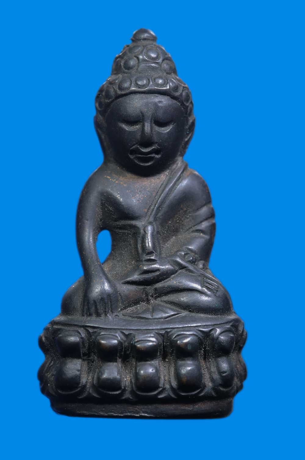 Phra Kring Pawaret Wat Bowonniwet B.E. 2411 Antique Thai Buddhist Amulet Old
