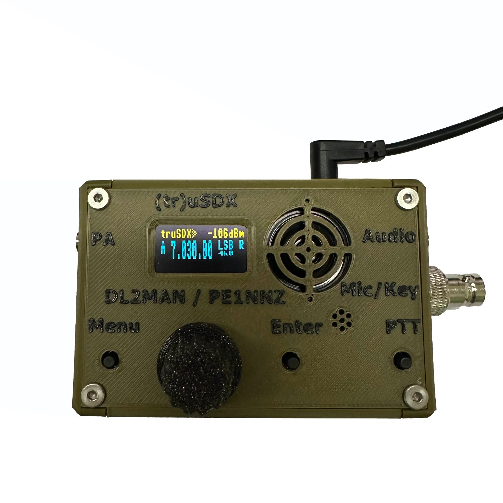 tr usdx transceiver 5-Band QRP Assembled with case PE1NNZ and DL2MAN（Army Green）