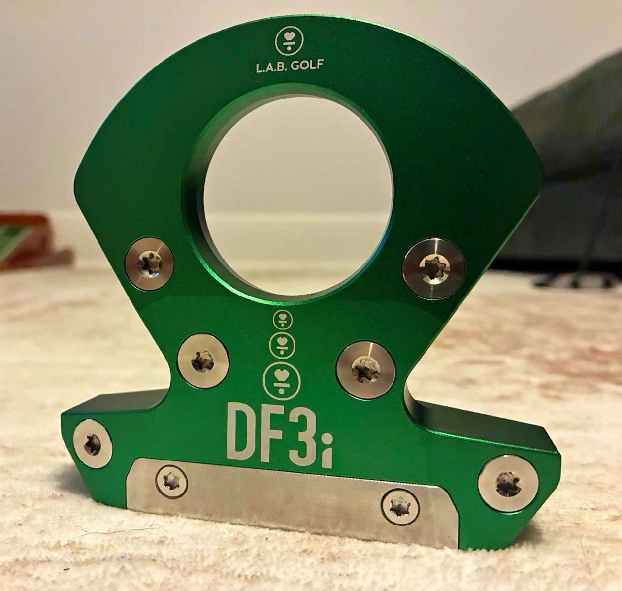 L.A.B. Golf DF3i Putter Green Head Black ACCRA Shaft L.A.B. Golf DF3i Putter Green Head Black ACCRA Shaft