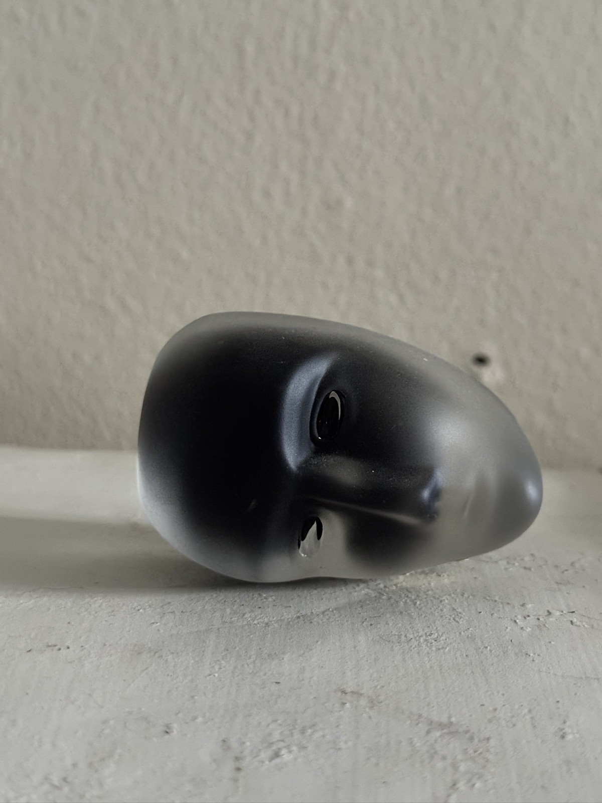 Vintage Kosta Boda Brains Glass Face Sculpture Paperweight Sweden Bertil Vallien Vintage Kosta Boda Brains Glass Face Sculpture Paperweight Sweden Bertil Vallien