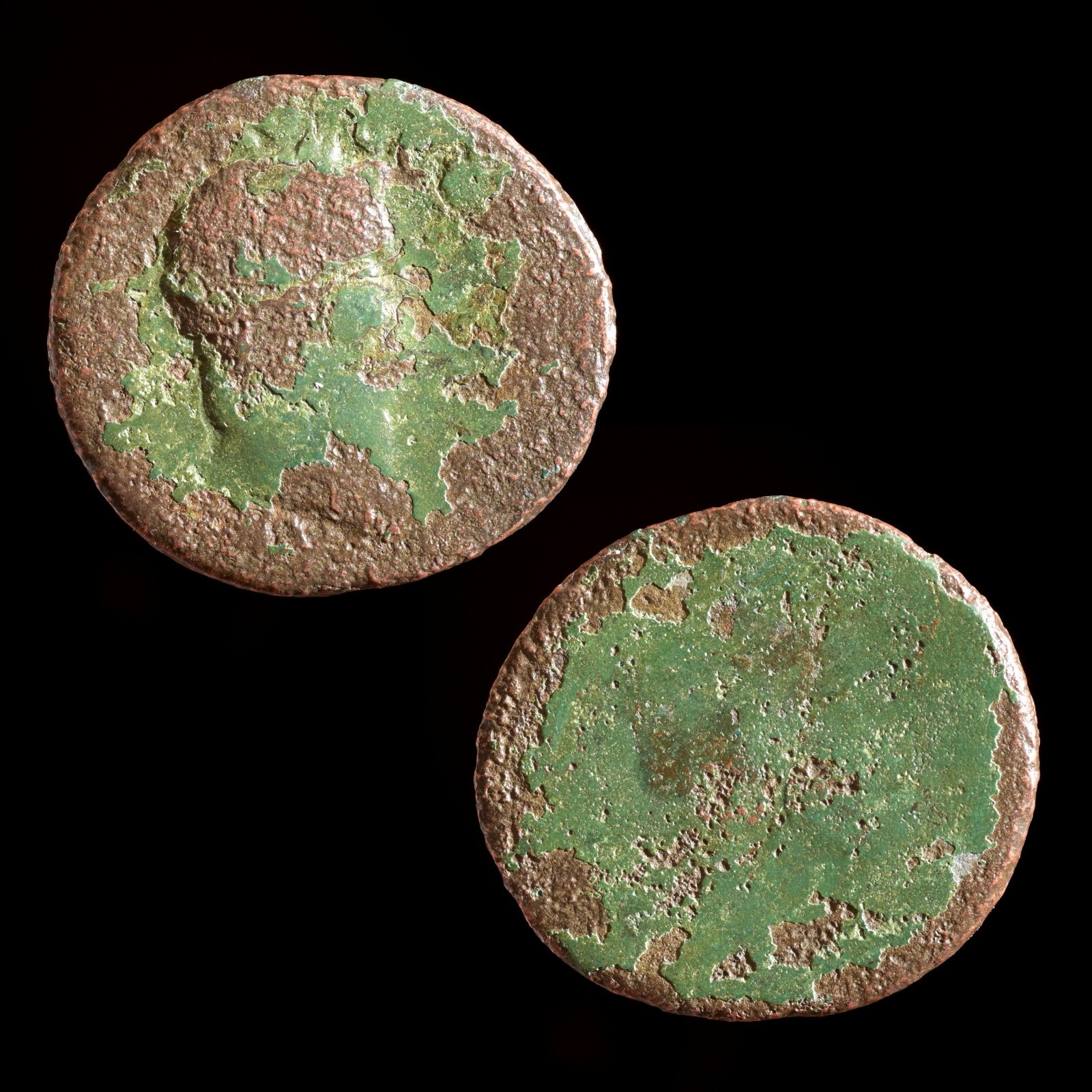 Ancient Roman Empire Nero AE As Coin 54-68 AD Authentic Bronze Ancient Roman Empire Nero AE As Coin 54-68 AD Authentic Bronze