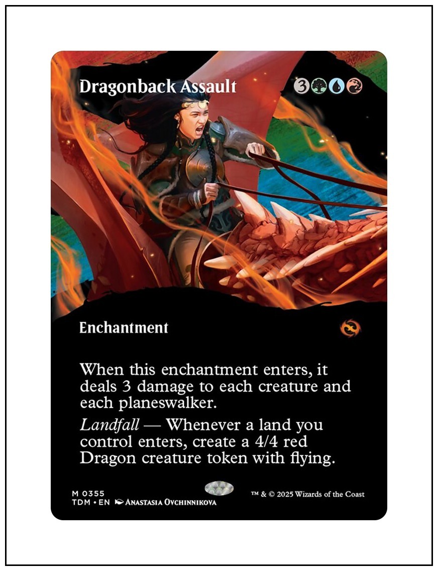 1x Dragonback Assault, Borderless Art 0355, Magic the Gathering MTG NM