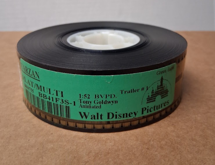Tarzan 1999 Disney 35mm Movie Trailer Reel PHIL COLLINS TWO WORLDS Teaser UNUSED