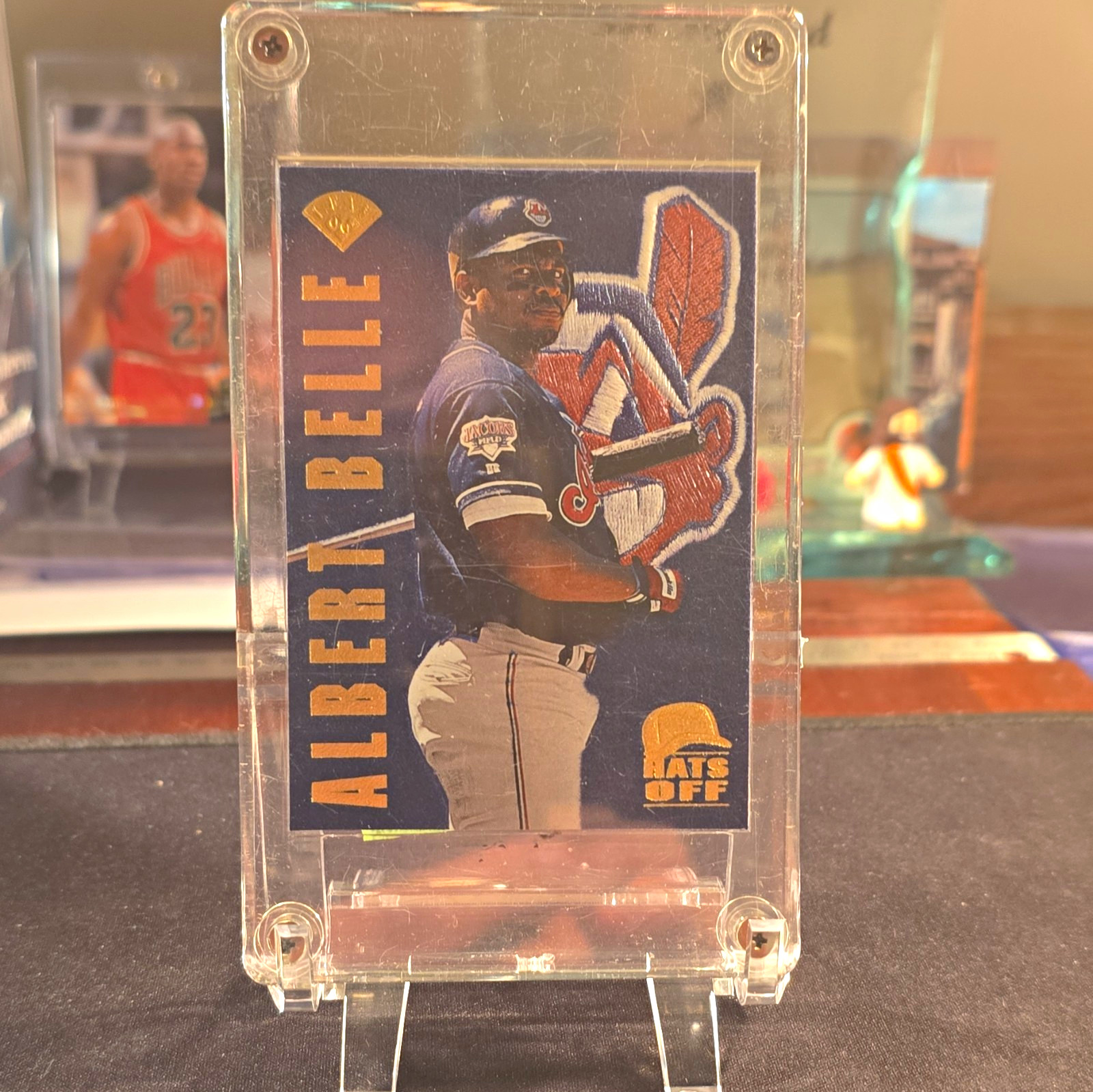 Donruss 1996 Hats Off Albert Belle Cleveland Indians #7 of 8 /5000 #1418 Donruss 1996 Hats Off Albert Belle Cleveland Indians #7 of 8 /5000 #1418