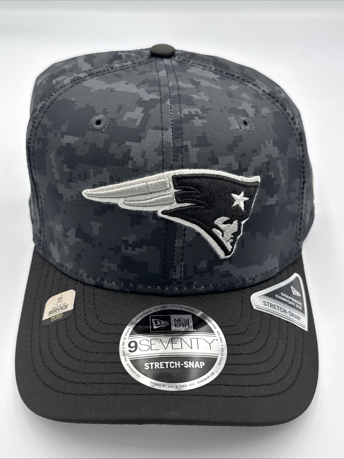 2026 New England Patriots Black Camo 9Seventy Salute To Service Hat NEW 2026 New England Patriots Black Camo 9Seventy Salute To Service Hat NEW