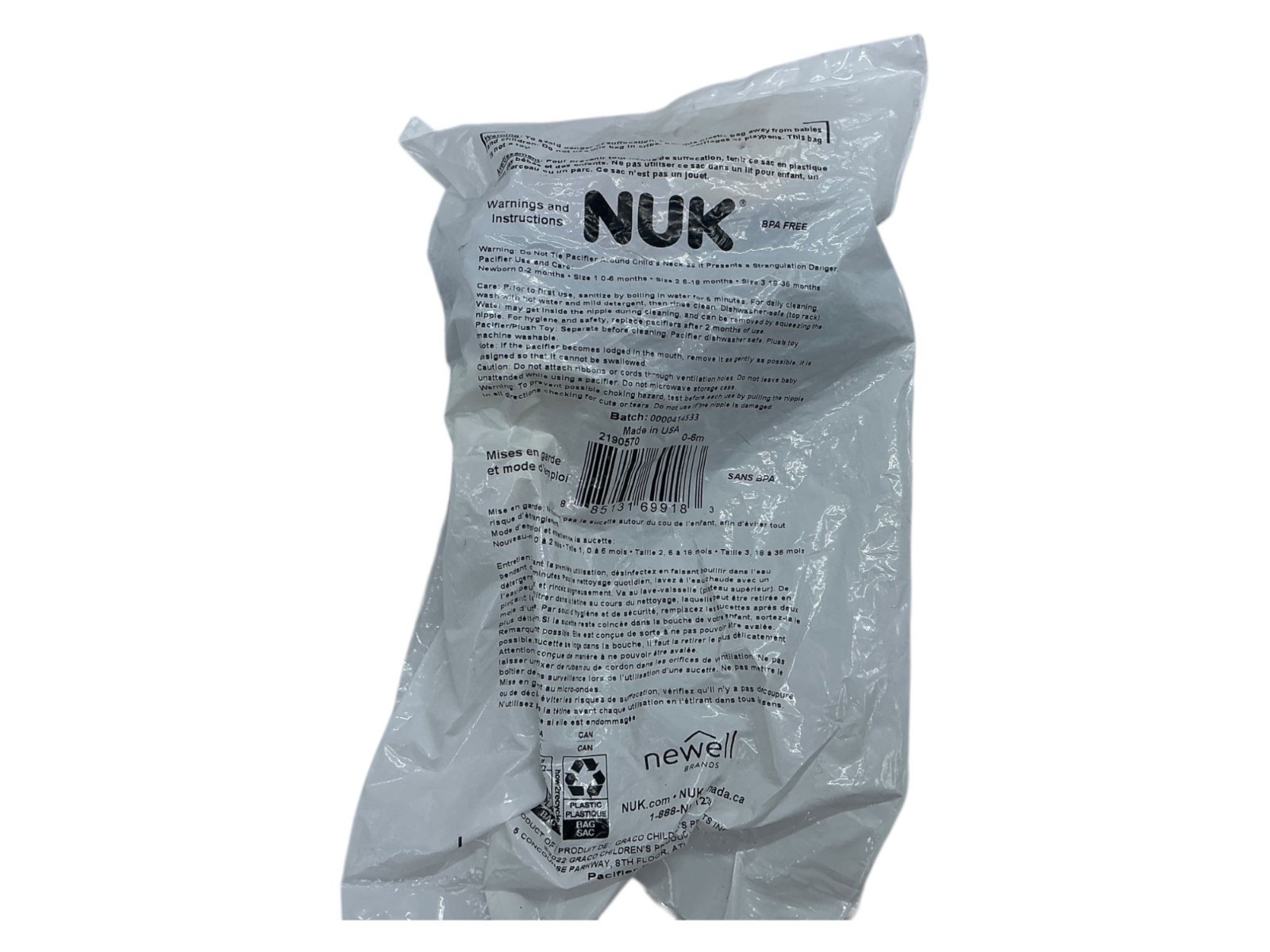 NUK Orthodontic Pacifiers Made For Newborns To 6 Months NUK Orthodontic Pacifiers Made For Newborns To 6 Months