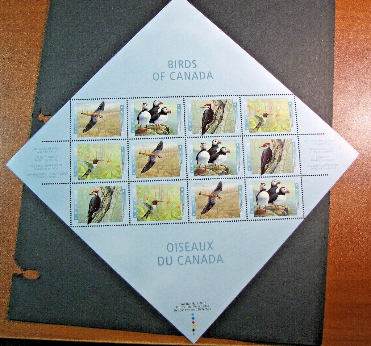 Canada Inscription Sheet Stamp Scott# 1591-94 Birds 1996 MNH L535