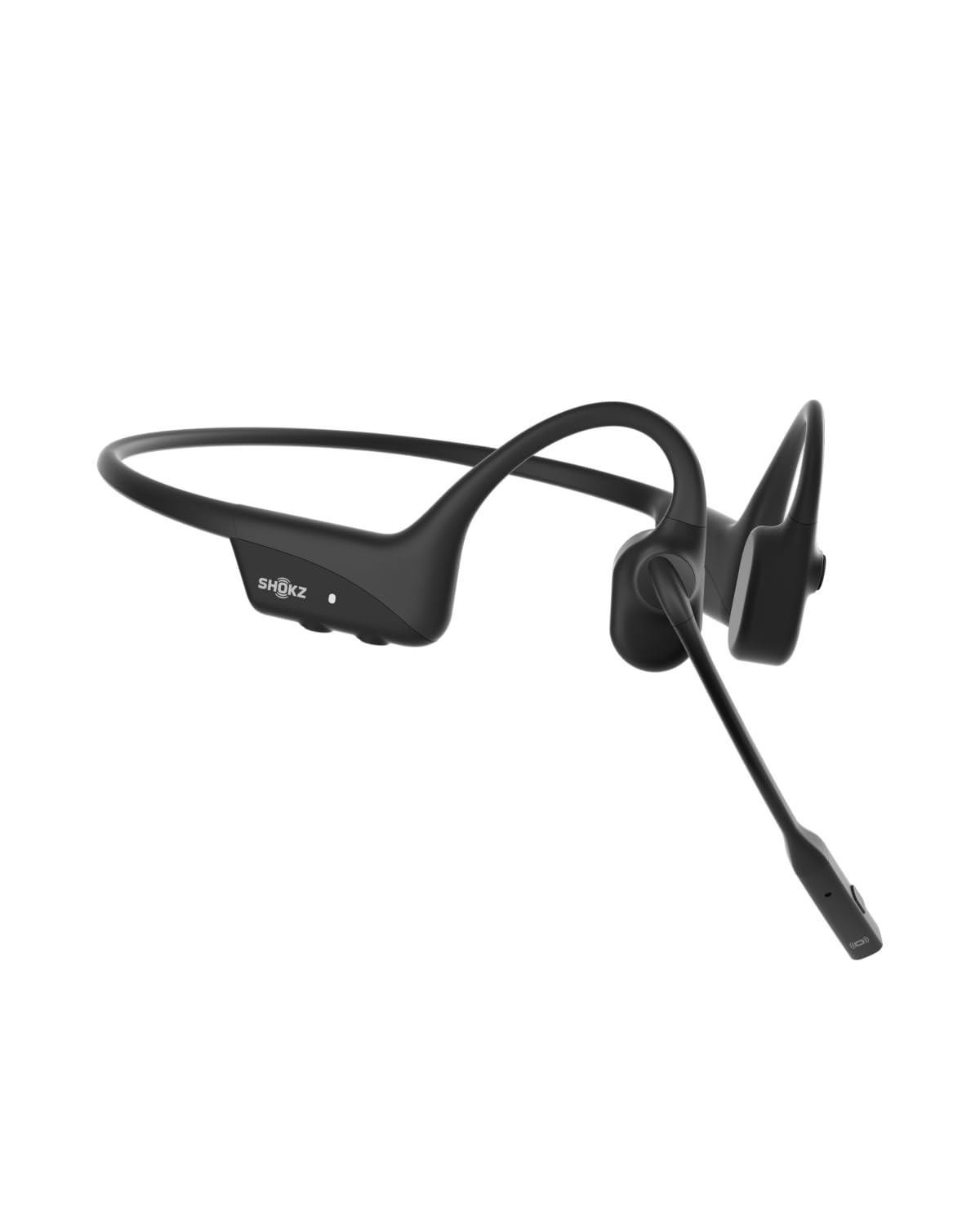 Shokz OpenComm 2 Bone Conduction Bluetooth Headset w/ Boom Mic Black Excellent Shokz OpenComm 2 Bone Conduction Bluetooth Headset w/ Boom Mic Black Excellent