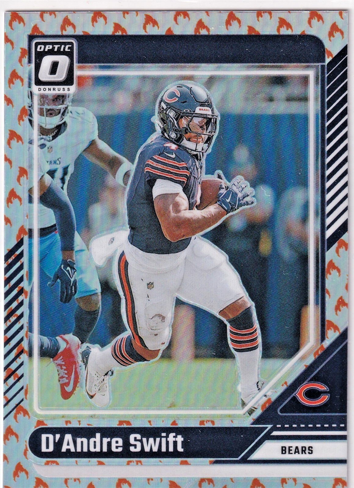 2024 Donruss Optic D\'Andre Swift #34 Bears Fire Prizm