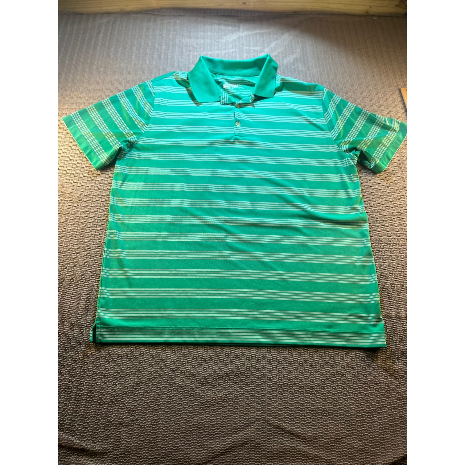 Nike Golf Tour Performance Dri-FIT Green Striped Polo Shirt Mens XL 452505-386 Nike Golf Tour Performance Dri-FIT Green Striped Polo Shirt Mens XL 452505-386
