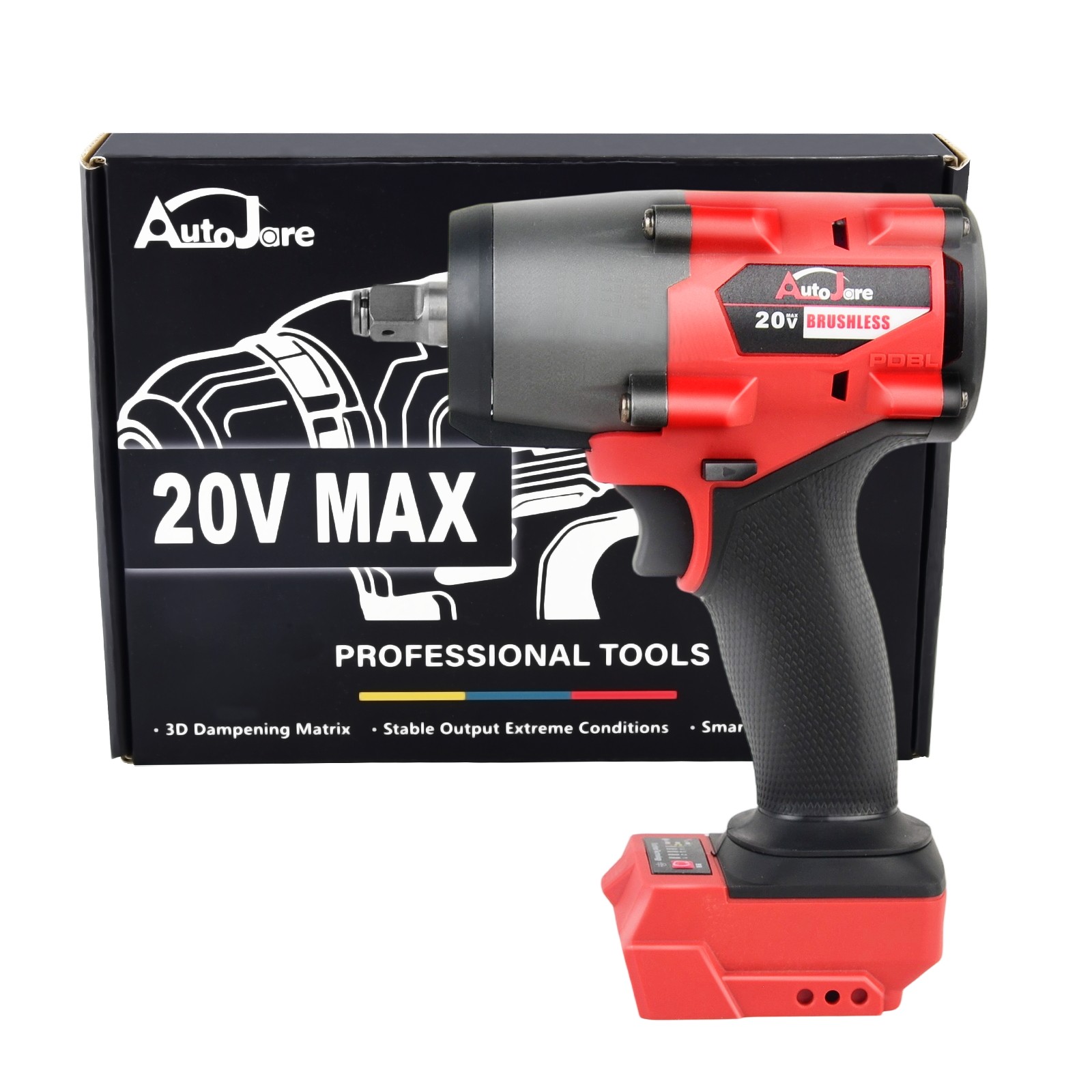 Cordless Impact Wrench for Milwaukee 18V 1/2\