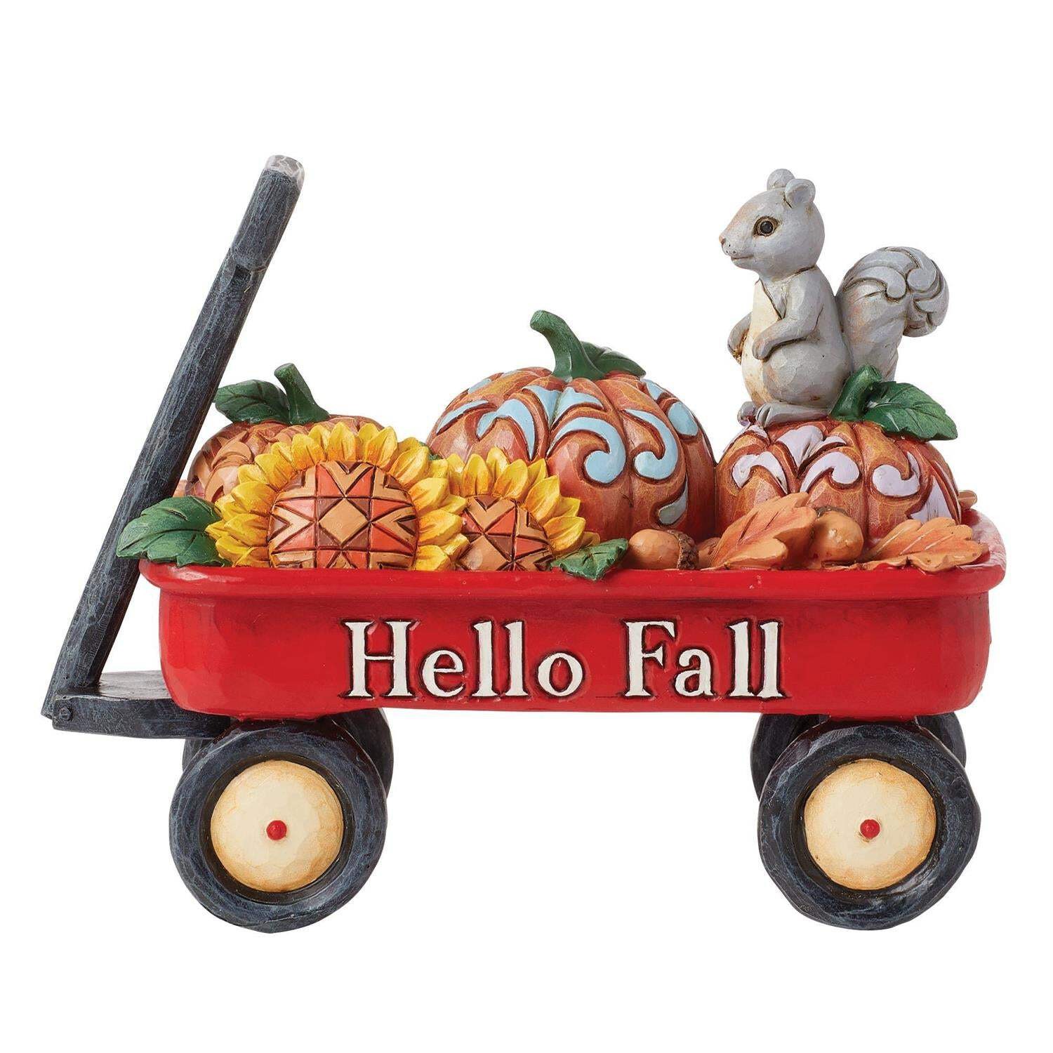 Jim Shore Harvest Haul - Harvest Wagon with Pumpkins 6016634 New for 2025
