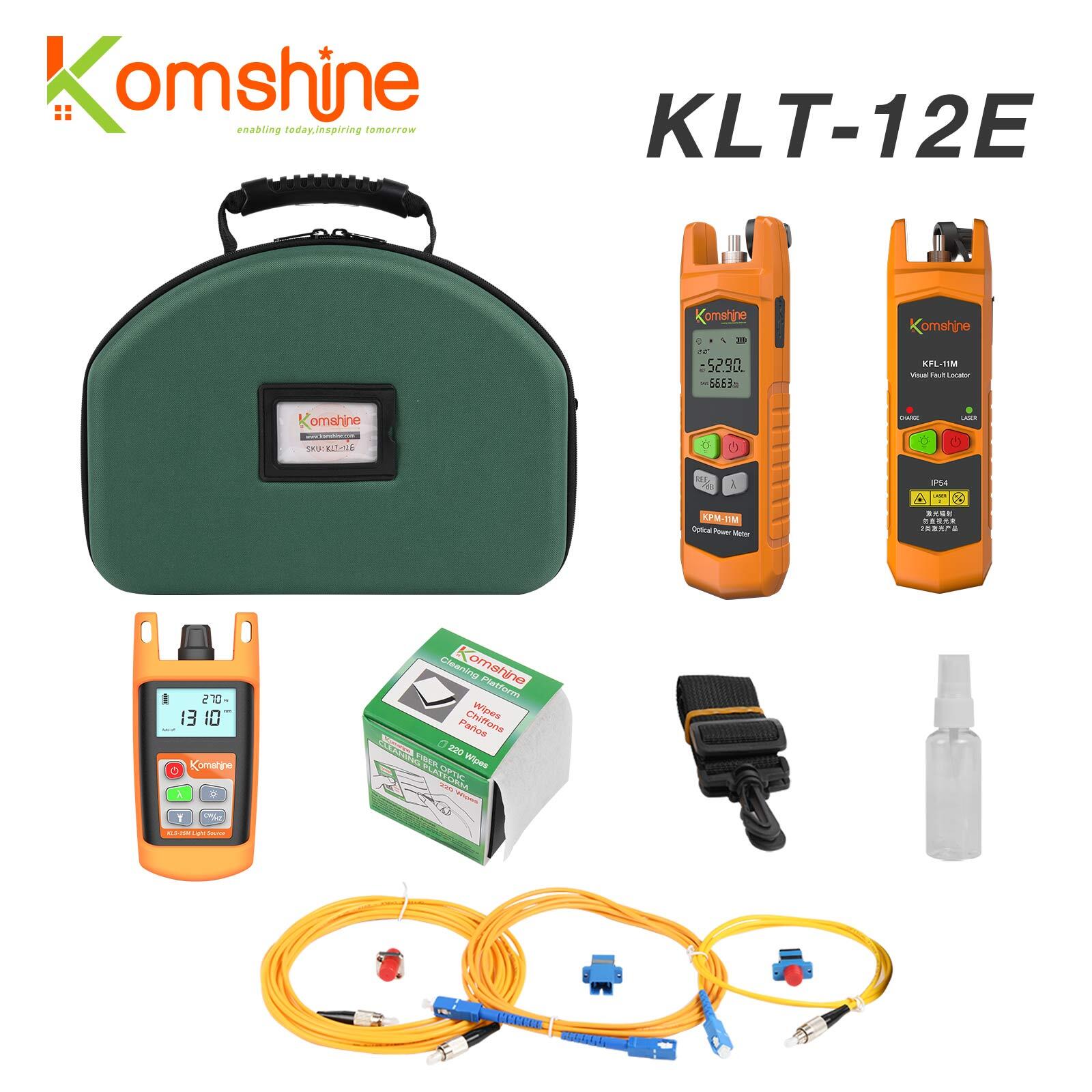 Komshine FTTH Fiber Optic Tester Toolkits with OPM /SM OLS /10MW VFL/Cleaner