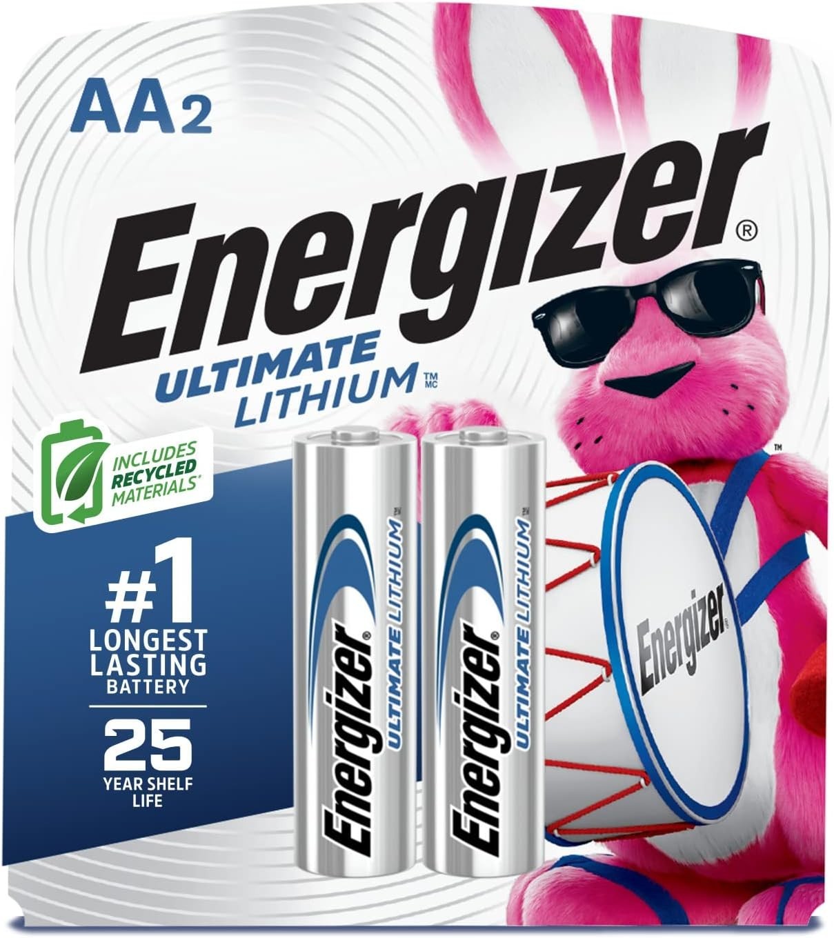 24 Count Energizer Ultimate Lithium AA Batteries1.5V Long Lasting Batteries