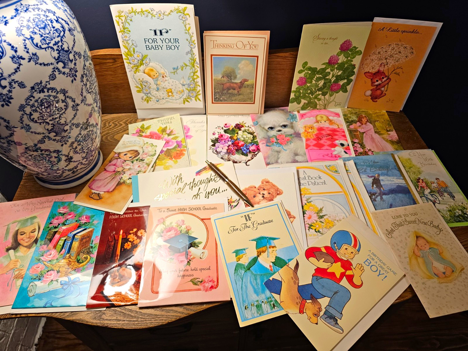Vintage Greeting Cards Mixed Lot - Hallmark Gibson Paramount  Norcross And More