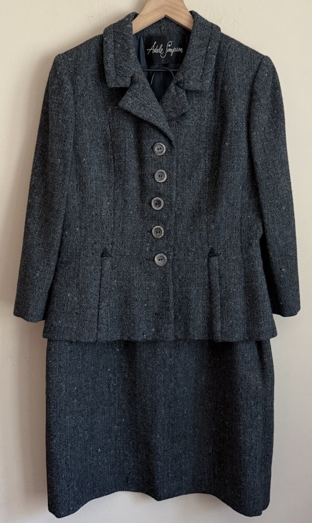 Vintage Suit Skirt Wool Tweed Secretary Adele Simpson 50s 60s Womens Size Medium Vintage Suit Skirt Wool Tweed Secretary Adele Simpson 50s 60s Womens Size Medium