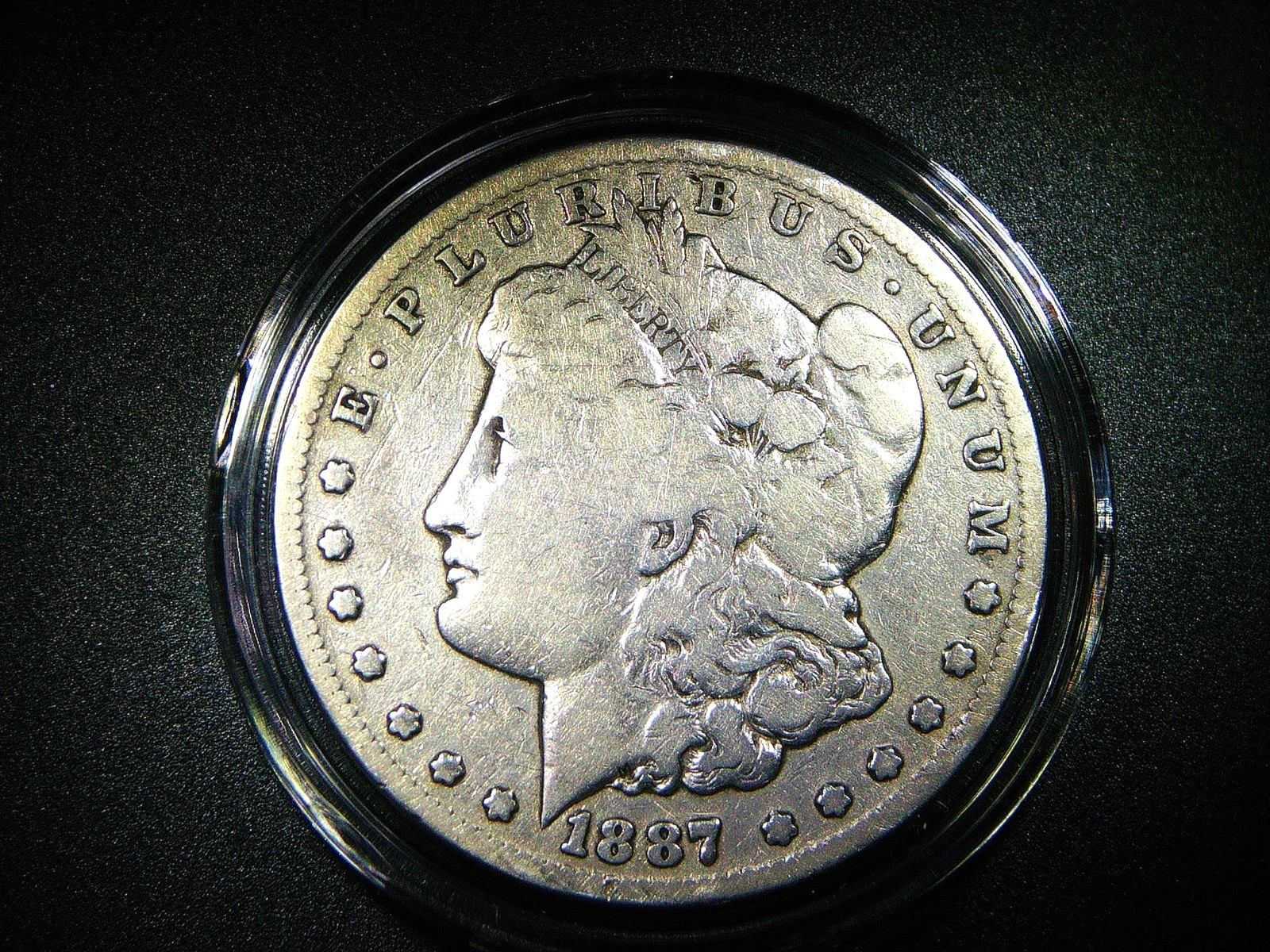 VG 1887-S MORGAN SILVER  DOLLAR NICE COLLECTOR GRADE COIN M1980