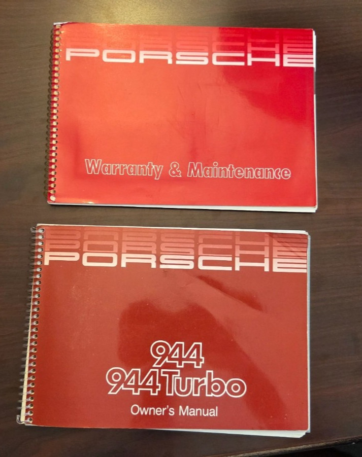1987 1988 Porsche 944 Turbo Owners Drivers Manual Original Factory OEM 88 1987 1988 Porsche 944 Turbo Owners Drivers Manual Original Factory OEM 88