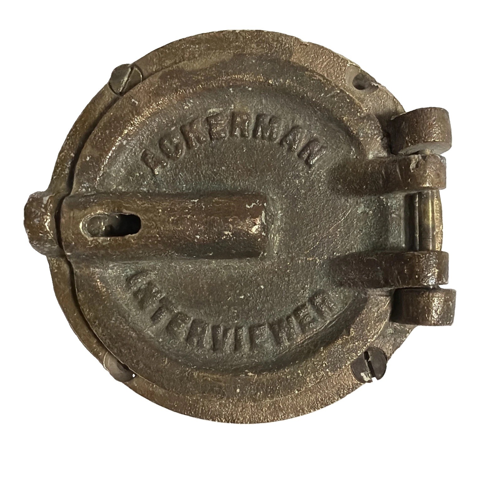 RARE Antique Ackerman Interviewer Brass Speakeasy Door Peephole Viewport 1920s RARE Antique Ackerman Interviewer Brass Speakeasy Door Peephole Viewport 1920s