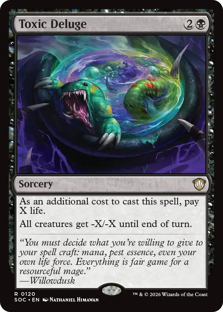 MTG SOC R Toxic Deluge #120 NM MTG SOC R Toxic Deluge #120 NM