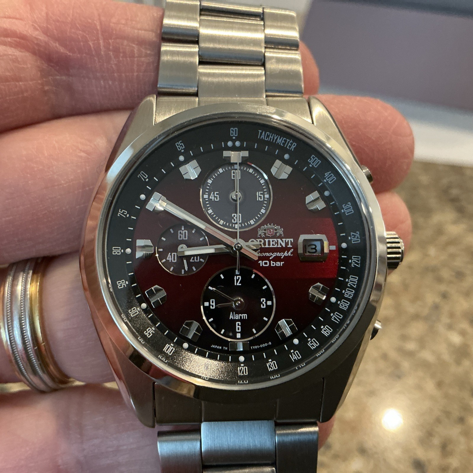 ORIENT SPORTY  Neo70s Horizon Mens Watch  NEW WITH ALARM, CHRONO, & TACHYMETER