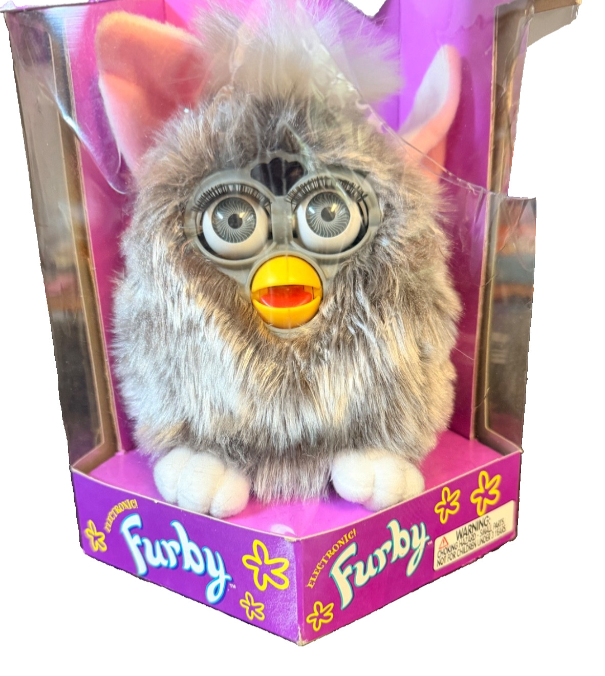 VTG 1998 Electronic Furby model 70-800 Tiger Electronics Original Package Grey VTG 1998 Electronic Furby model 70-800 Tiger Electronics Original Package Grey