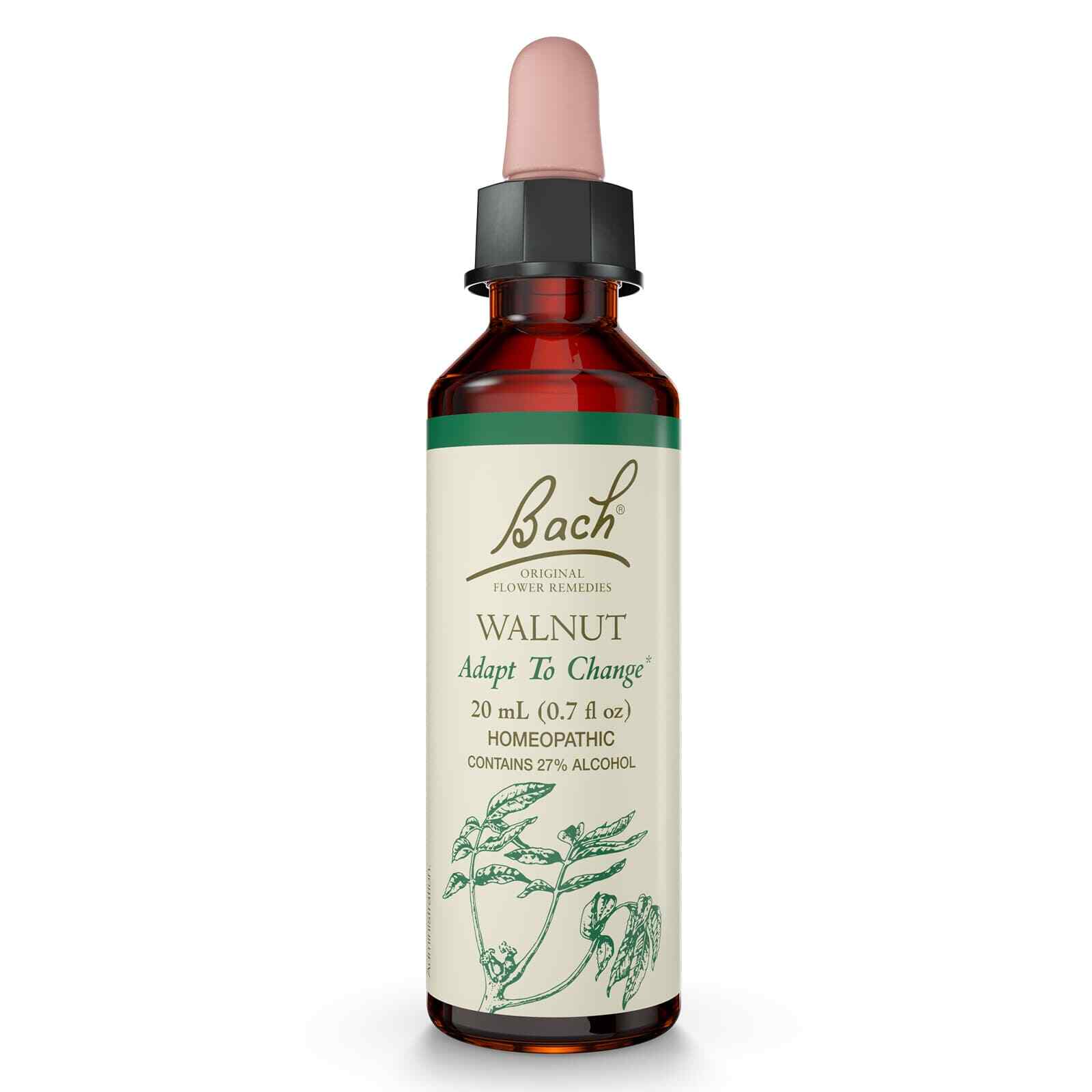 Bach Original Flower Remedies Walnut Adapt To Change 0.7 fl oz 20mL