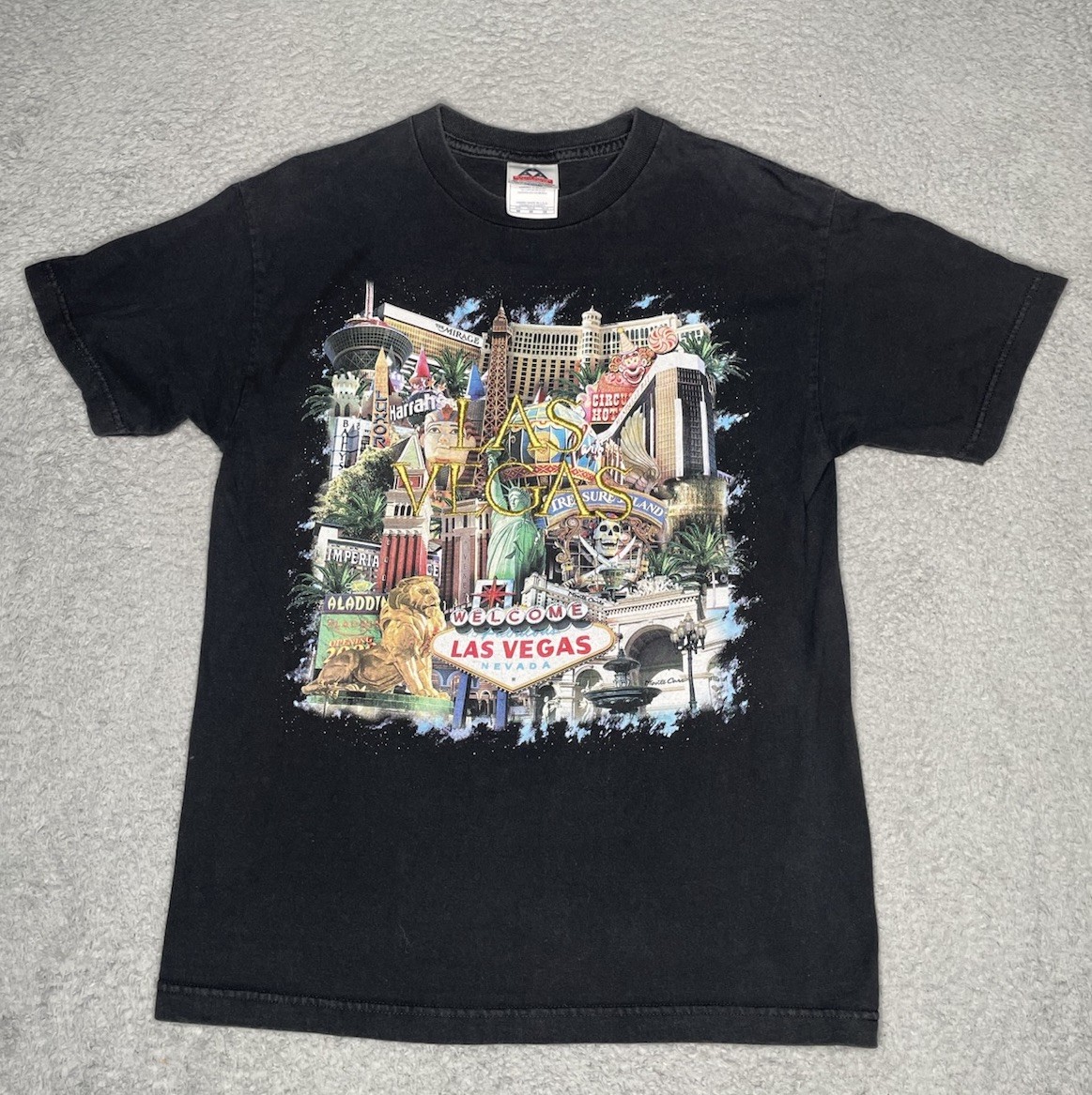 Vintage Circus Circus Las Vegas Casino Souvenir Graphic T-Shirt Mens Medium