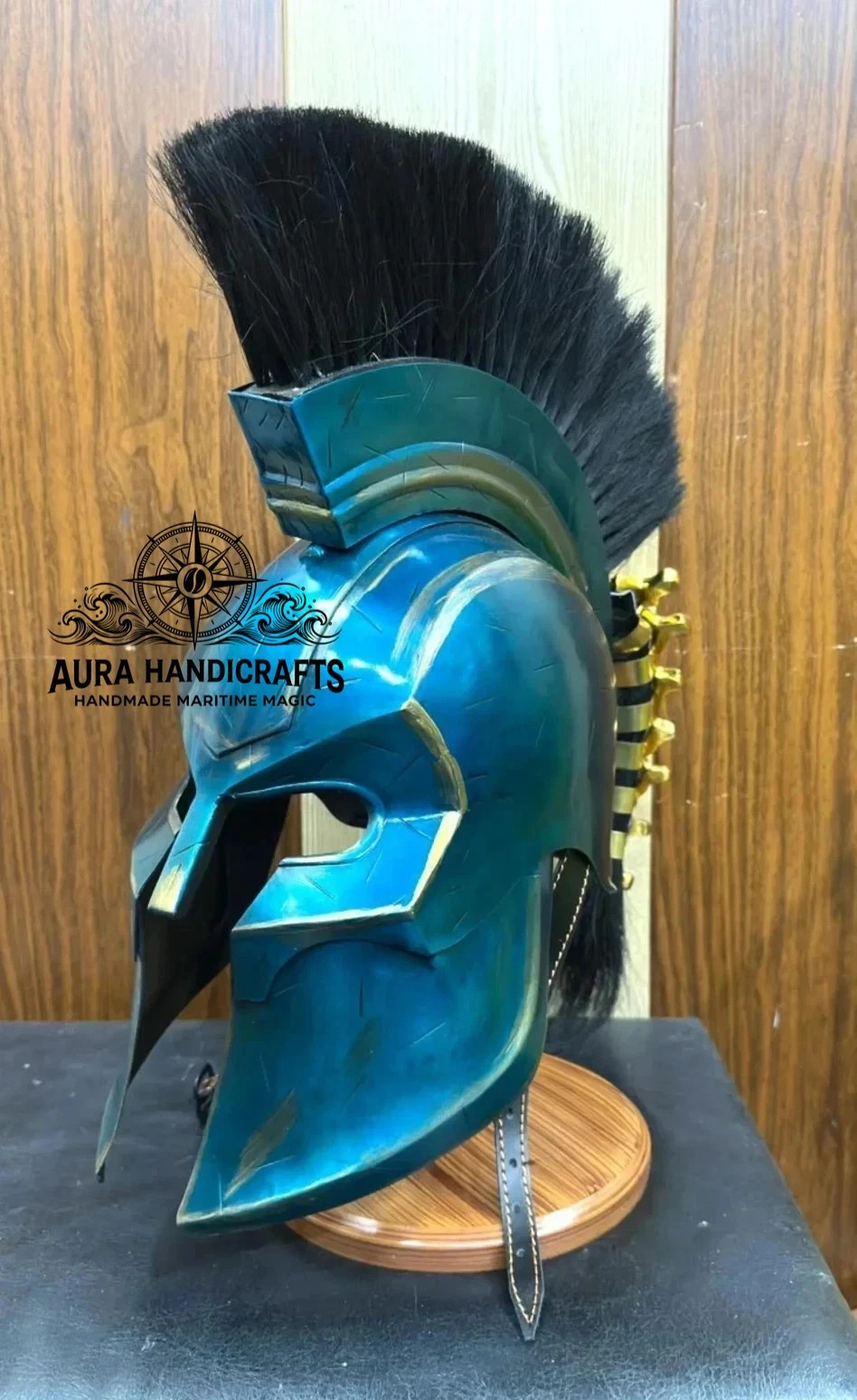 AURA King Agamemnon Helmet Greek Warrior Armor Cosplay Replica Halloween Gift
