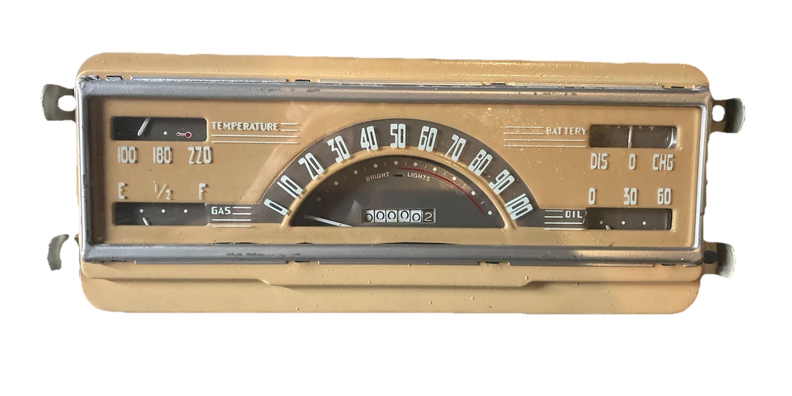 1940 Chevrolet Speedometer Cluster V8 Hot Rod with LED Lights