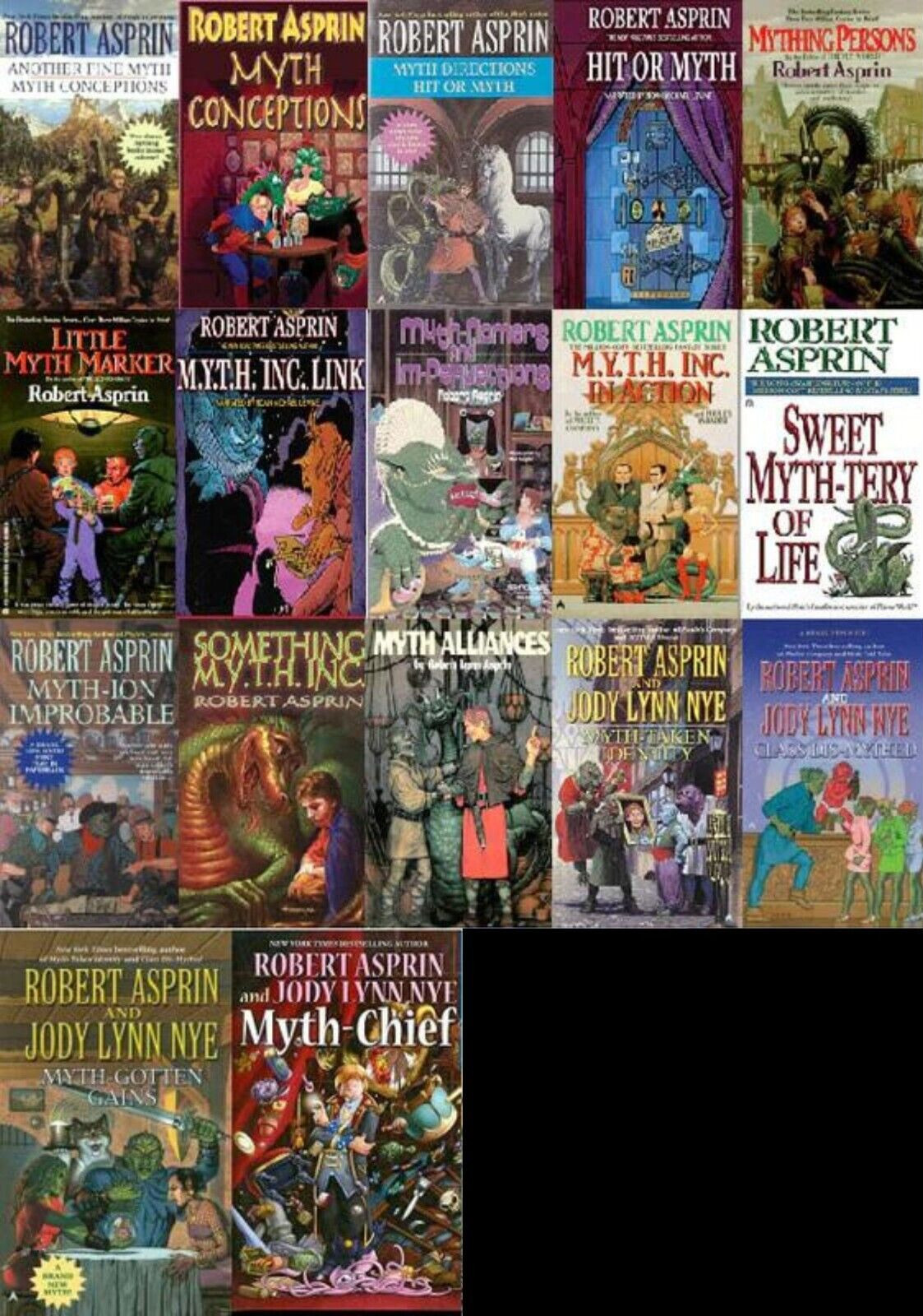 Myth Adventures Complete Series Set Robert Asprin 17 Titles Fantasy Humor Myth Adventures Complete Series Set Robert Asprin 17 Titles Fantasy Humor