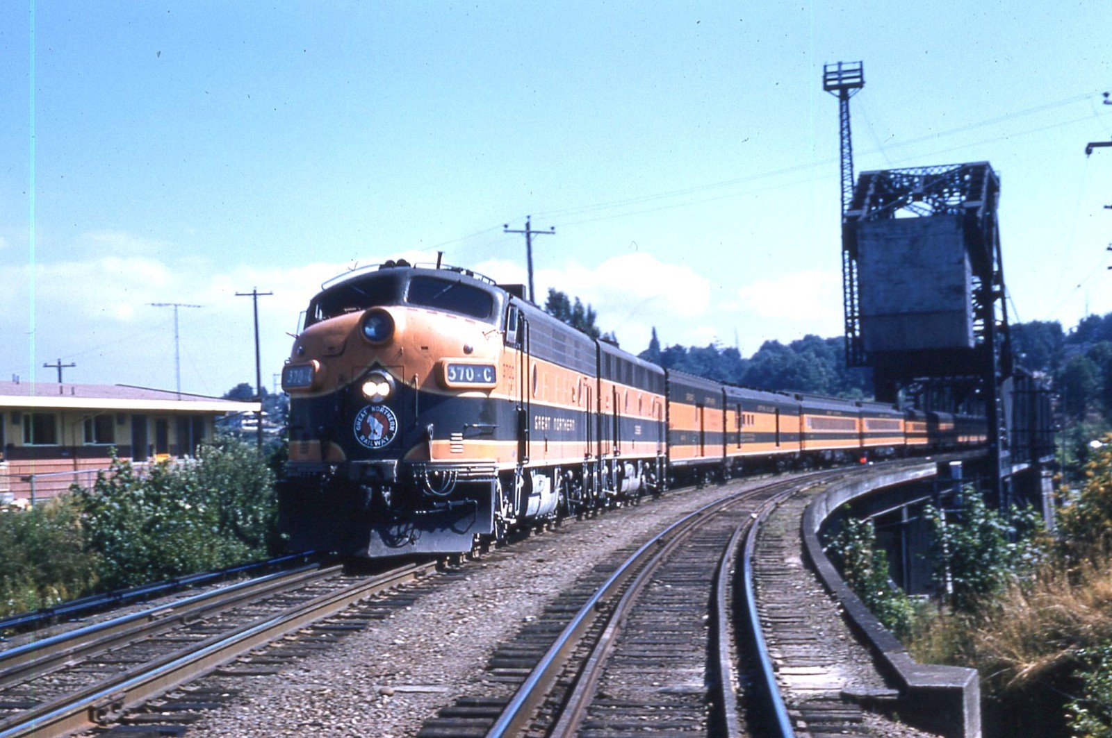 (Lot #865-B, Set of 20) GREAT NORTHERN PASSENGER ACTION SLIDES